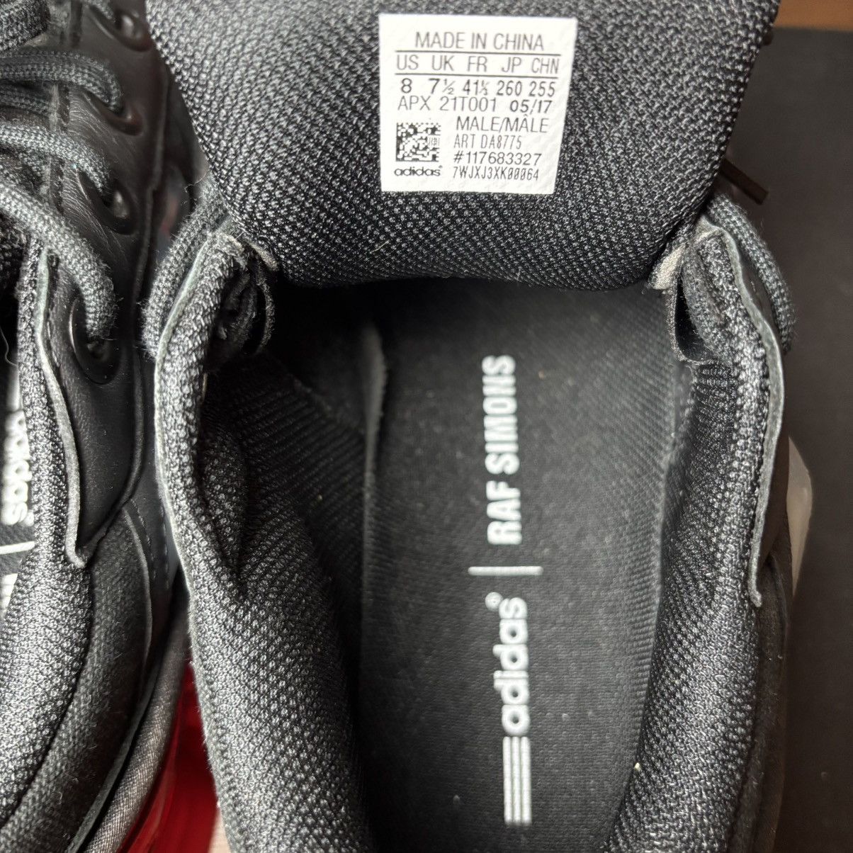 Adidas × Raf Simons Raf Simons Adidas Ozweego III Red Sneakers Size US 8 / EU 41 - 10 Thumbnail