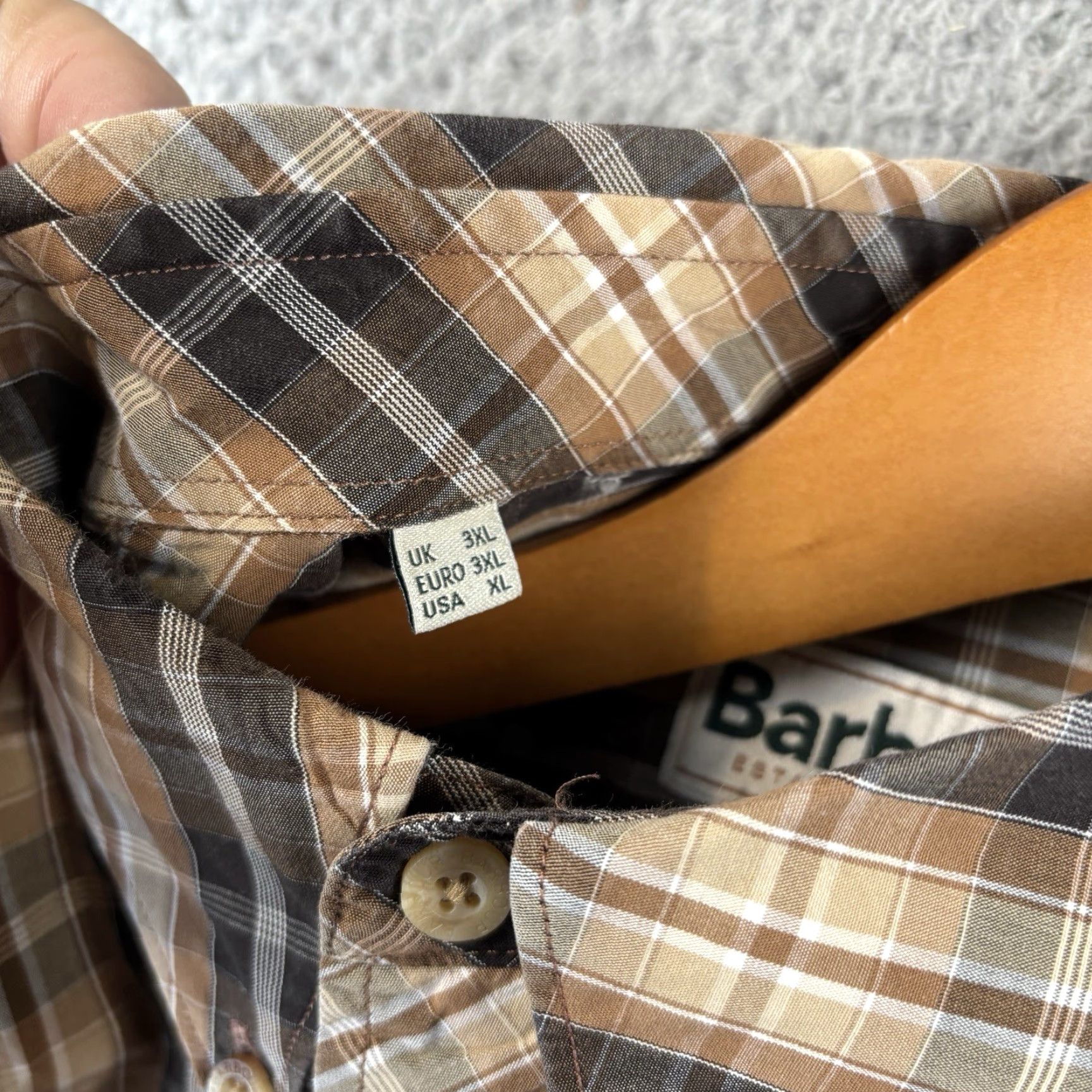 Barbour Barbour Shirt Mens XL Multicolor Plaid Cotton Button-Down Pocket Casual Comfort Size US XL / EU 56 / 4 - 4 Thumbnail