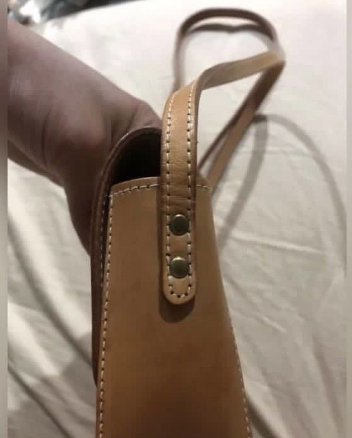 Paul & Joe Paul and Joe Paris Natural Tan Leather Sling Bag Size ONE SIZE - 5 Thumbnail