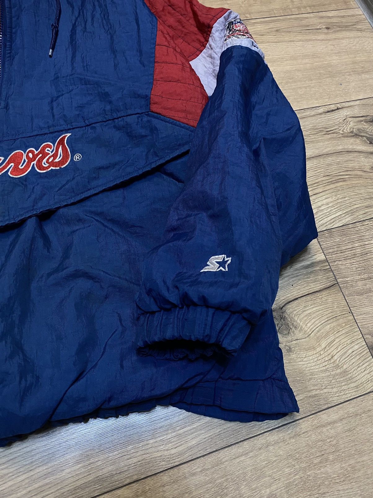 MLB × Starter × Vintage Atlanta Braves vintage 90's Starter HEAVY jacke ADULT Size US L / EU 52-54 / 3 - 4 Thumbnail
