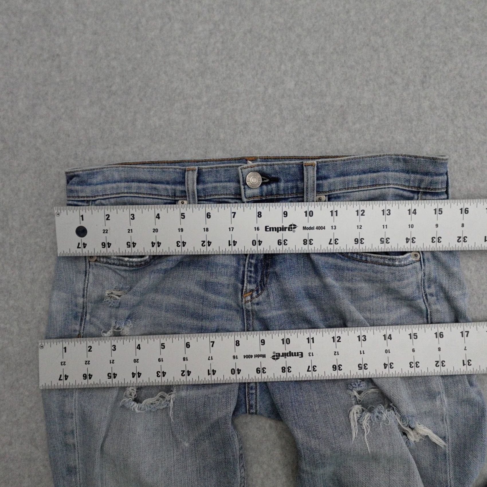Rag & Bone rag & bone Jeans Womens 26 in Blue The Dre Boyfriend Trousers Distressed 26x26 Size 26" / US 2 / IT 38 - 7 Thumbnail