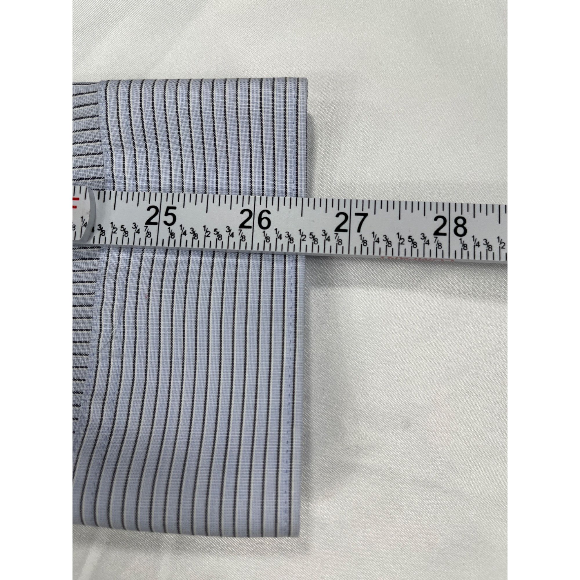 Calvin Klein Calvin Klein SKU 7655 Mens Light blue Striped Dress Shirt Si Size US XL / EU 56 / 4 - 8 Thumbnail