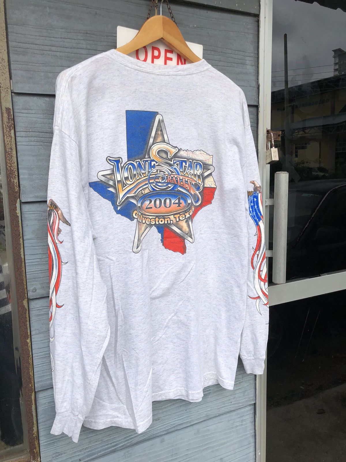 Harley Davidson × Vintage 🔥Vintage Y2K🔥Lone Star Rally Chopper 2004 Texas Longsleeve Size US L / EU 52-54 / 3 - 13 Thumbnail