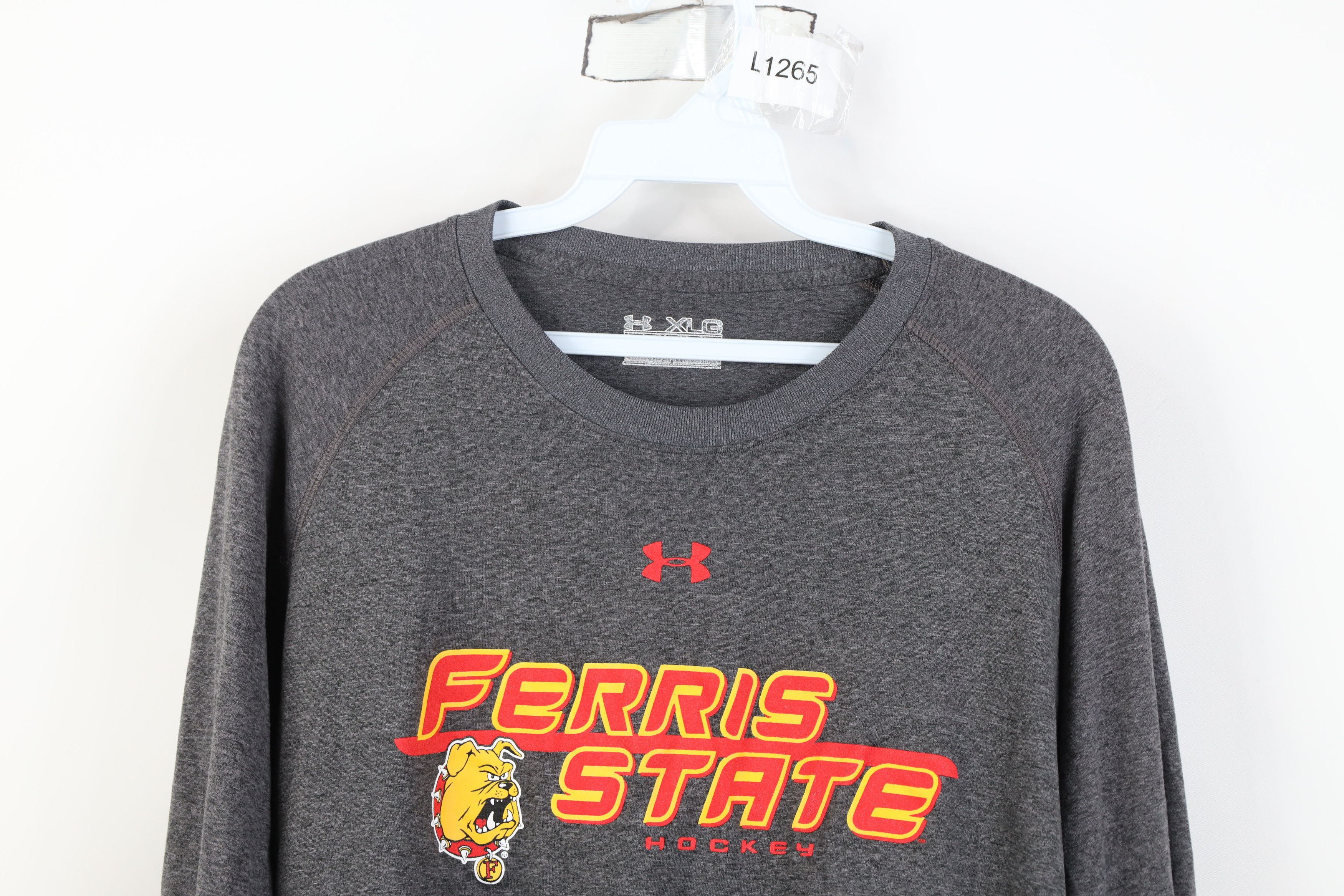 Under Armour Under Armour Ferris State University Hockey T-Shirt Gray Size US XL / EU 56 / 4 - 2 Thumbnail