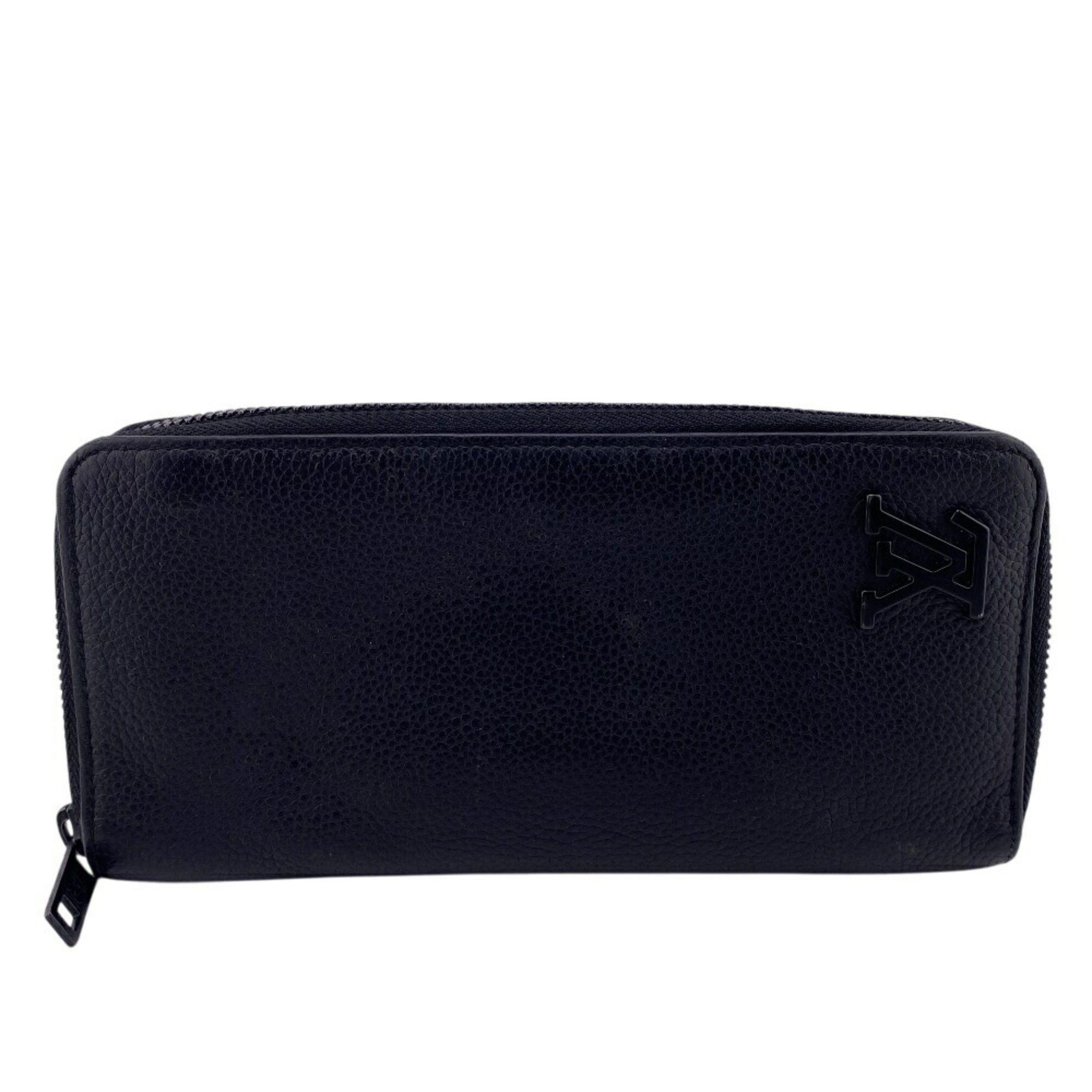 Louis Vuitton Louis Vuitton Wallet M81743 Zipper Vertical LV Aerogram Long Black Men's Size ONE SIZE - 1 Thumbnail
