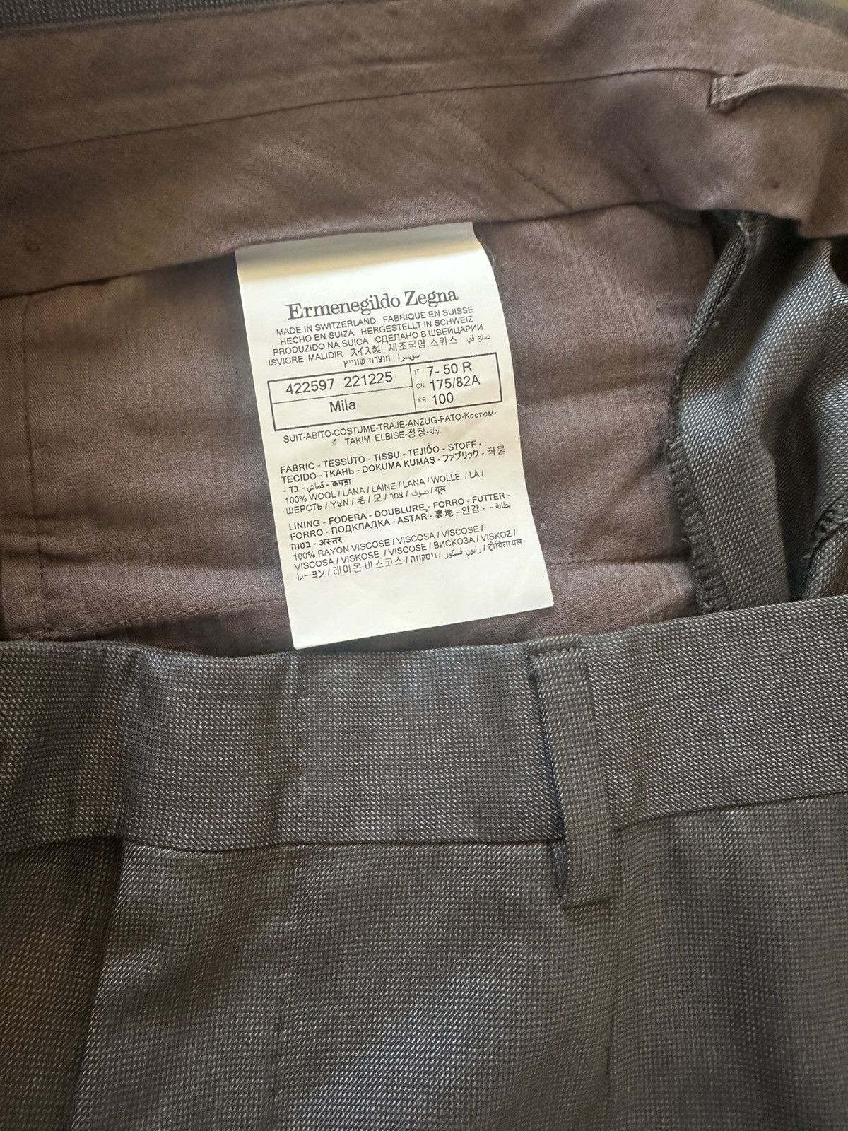 Ermenegildo Zegna ZEGNA DARK GREY TROFEO WOOL SUIT Size 50R - 6 Thumbnail
