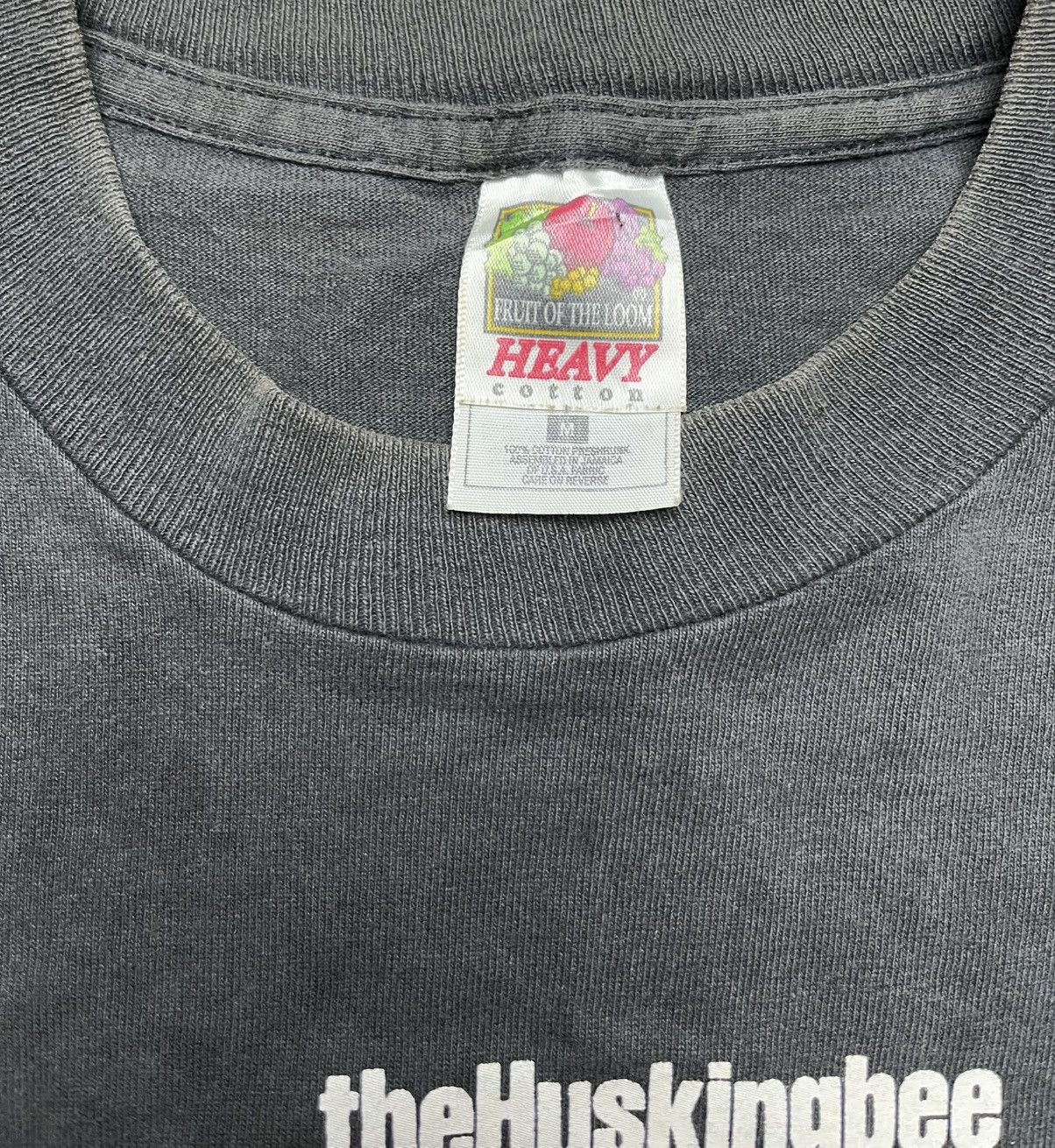 Band Tees Vtg The Husking Bee punk band AS LARGE AS LIFE black t shirt Size US M / EU 48-50 / 2 - 5 Thumbnail