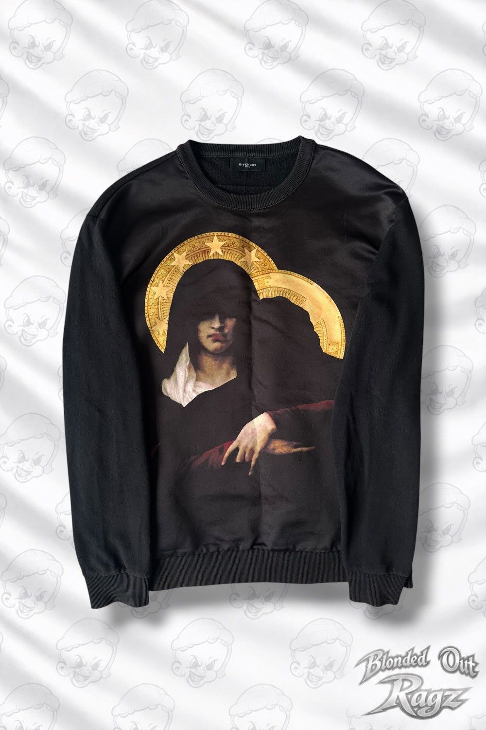 Givenchy 2013 Givenchy Silk Halo Madonna Crewneck Ricardo Tisci Size US L / EU 52-54 / 3 - 1 Thumbnail
