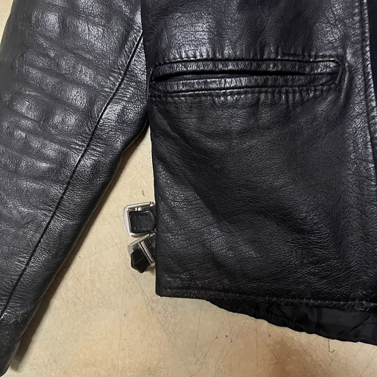 Japanese Brand Vintage Double Collar Punk Leather Jacket Size US XS / EU 42 / 0 - 9 Thumbnail