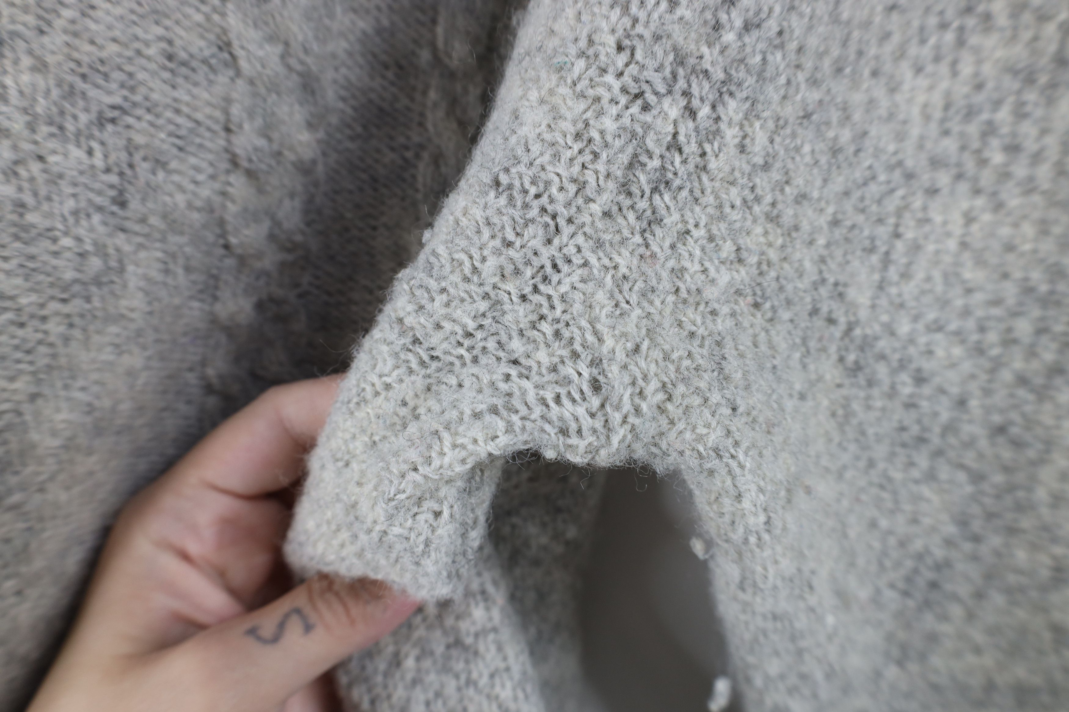 Vintage Vintage 70s Streetwear Wool Blend Cable Knit Sweater USA Size M / US 6-8 / IT 42-44 - 6 Thumbnail