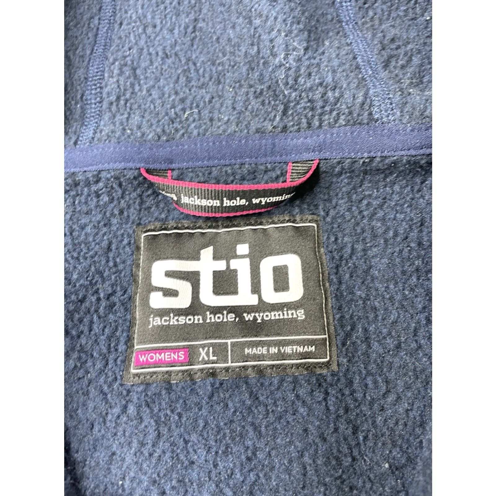 Vintage Stio Women XL Sweetwater Fleece Full Zip Hoodie Sweatshirt Blue Size XL / US 12-14 / IT 48-50 - 4 Thumbnail