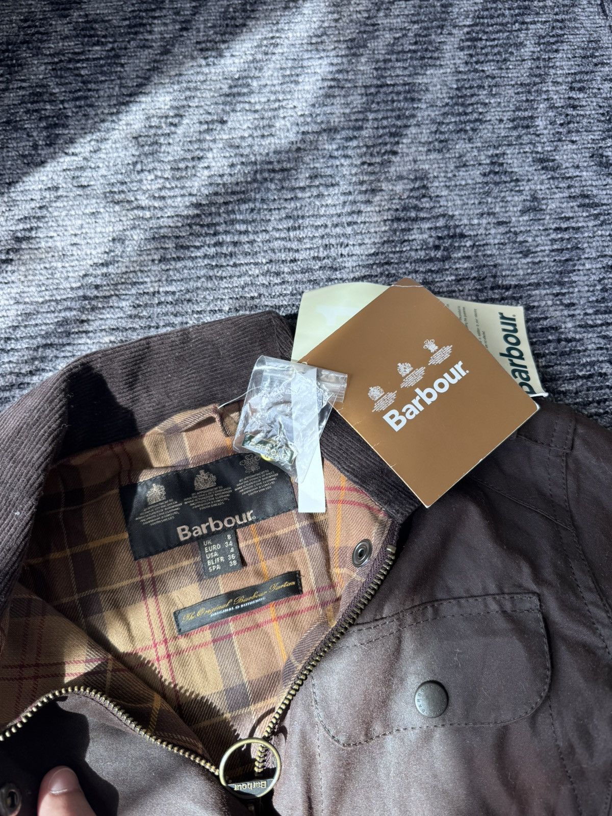 Barbour Barbour waxed jacket AMELIA brown NEW Size S / US 4 / IT 40 - 5 Thumbnail