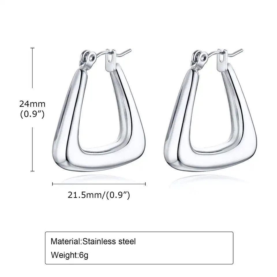 Other Chic Metal Hoop Earrings Size ONE SIZE - 2 Thumbnail