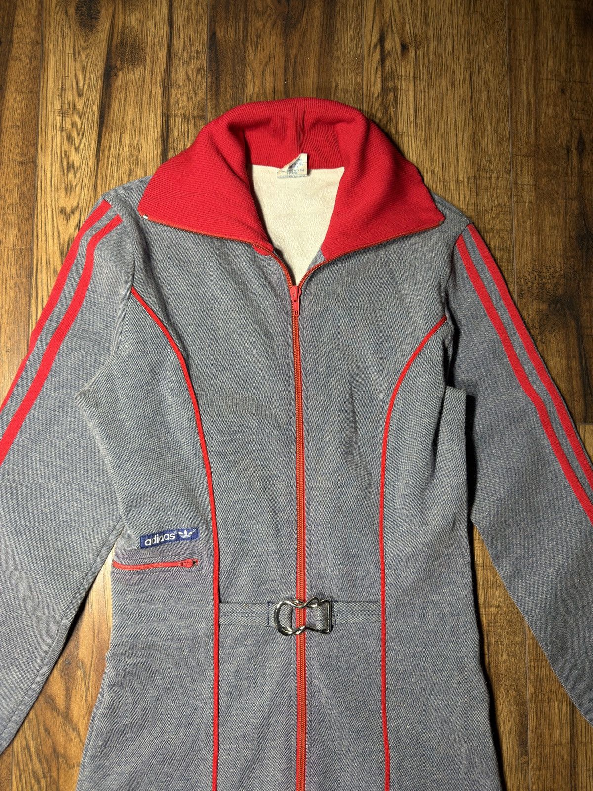 Adidas 70s single-breasted jumpsuit, vintage, rare, 70s, unique Size M / US 6-8 / IT 42-44 - 6 Thumbnail
