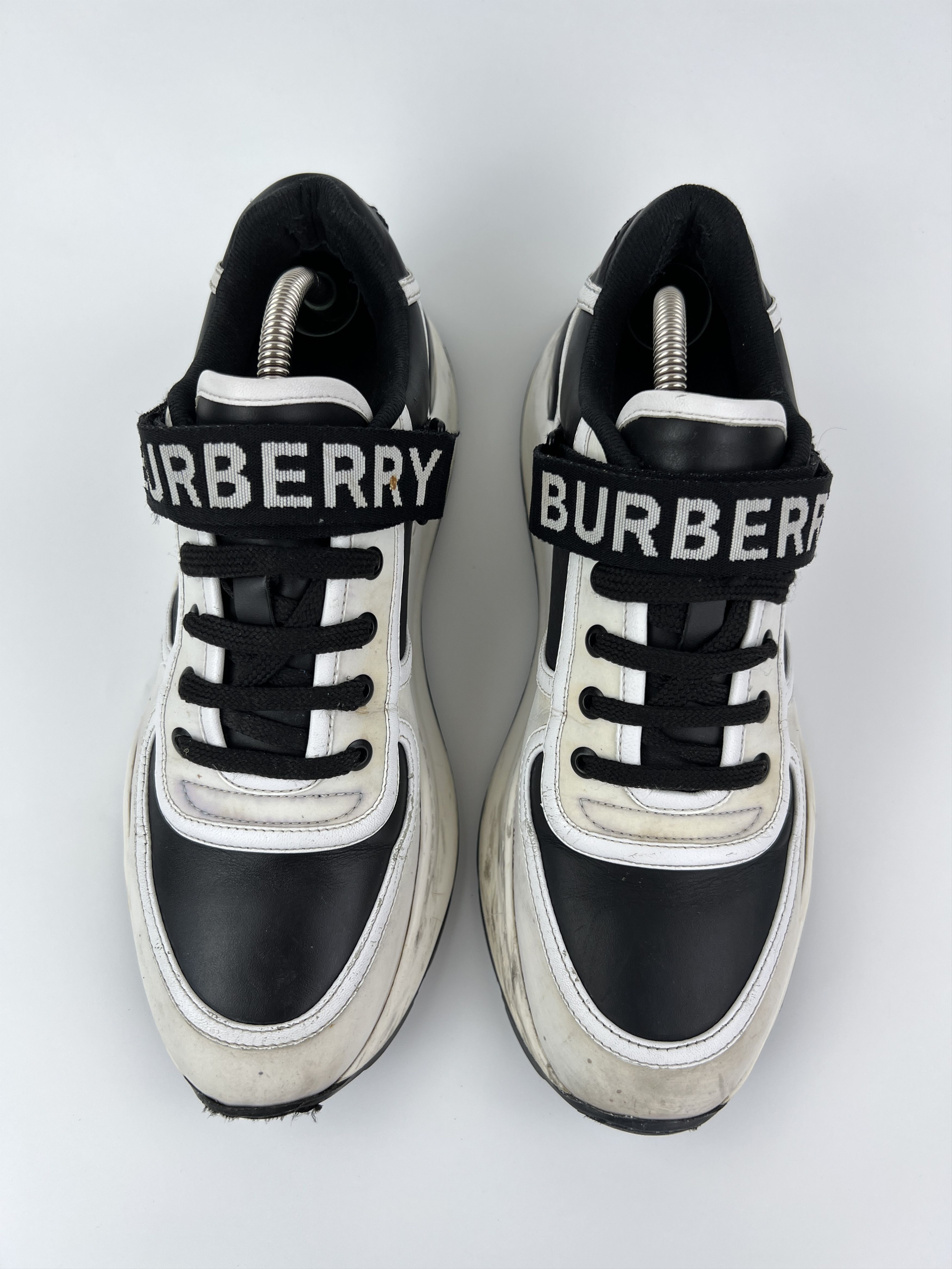 Burberry Burberry Leather Low Top Heavy Chunky Sneakers Spell Logo Size US 8 / EU 41 - 5 Thumbnail