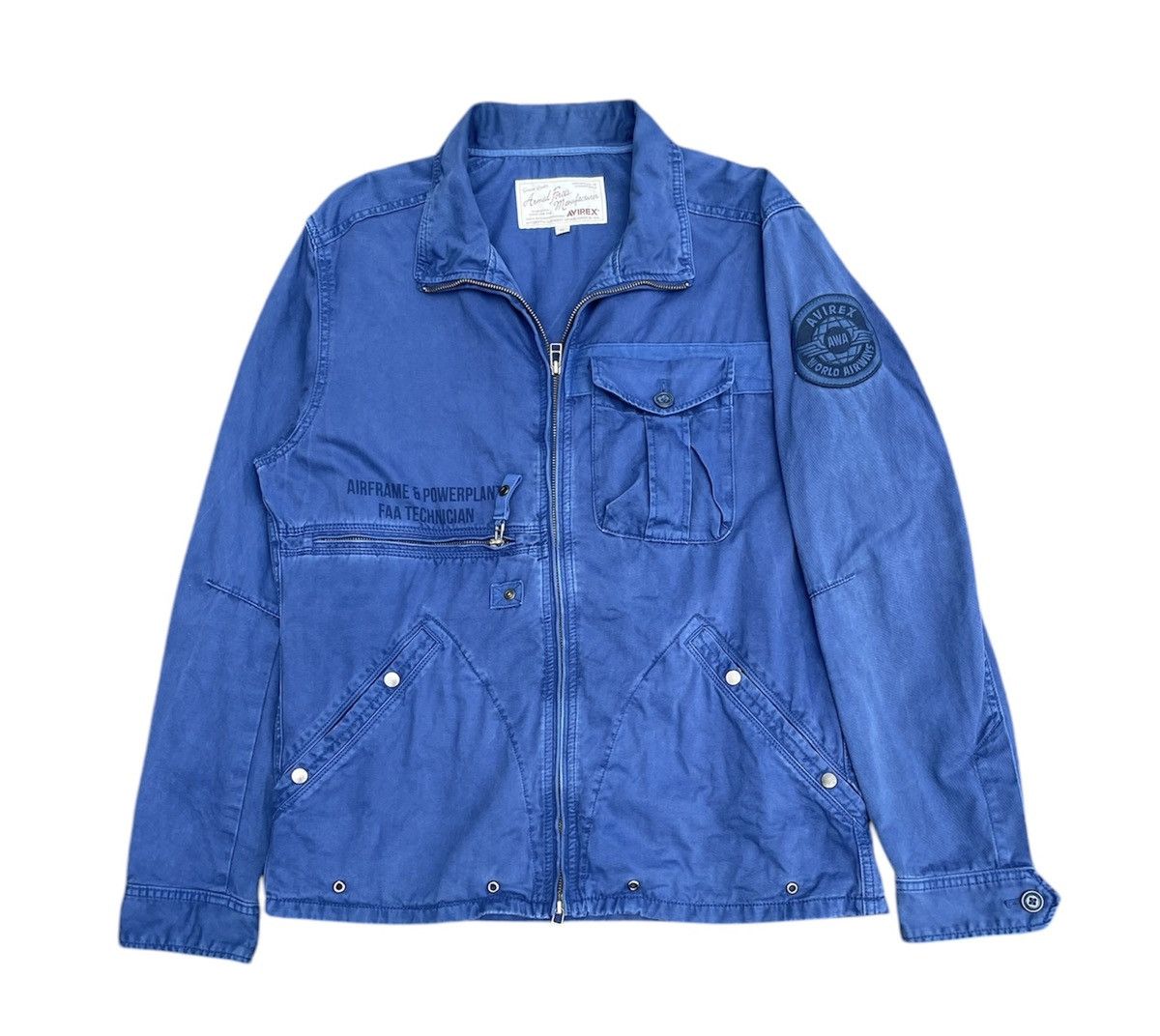 Avirex 🔥Accept Binding Offer🔥 Vintage AVIREX WORLD AIRWAYS Jacket Size US L / EU 52-54 / 3 - 1 Thumbnail