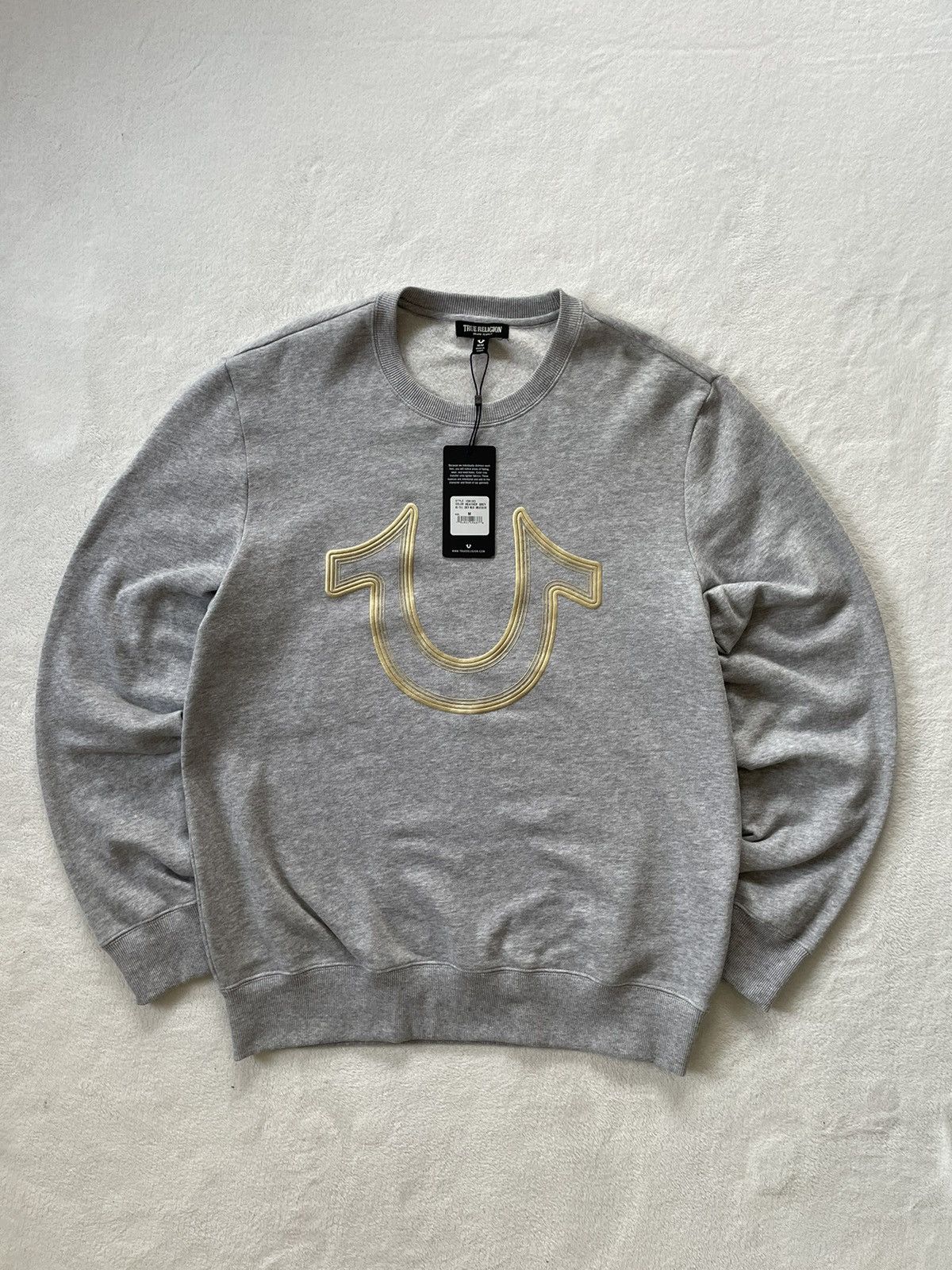 Japanese Brand 🥡 TRUE RELIGION BRAND NEW BIG LOGO CREWNECK Size US M / EU 48-50 / 2 - 1 Thumbnail