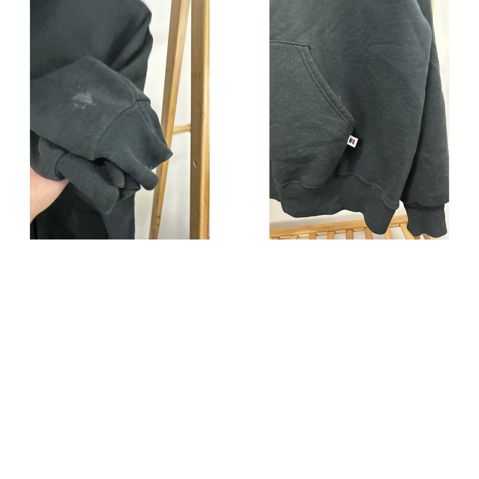 Russell Athletic VTG 90s Russell Athletic Hoodie Sweatshirt Black 2XL Mens Pullover Faded RARE Size US XXL / EU 58 / 5 - 8 Thumbnail