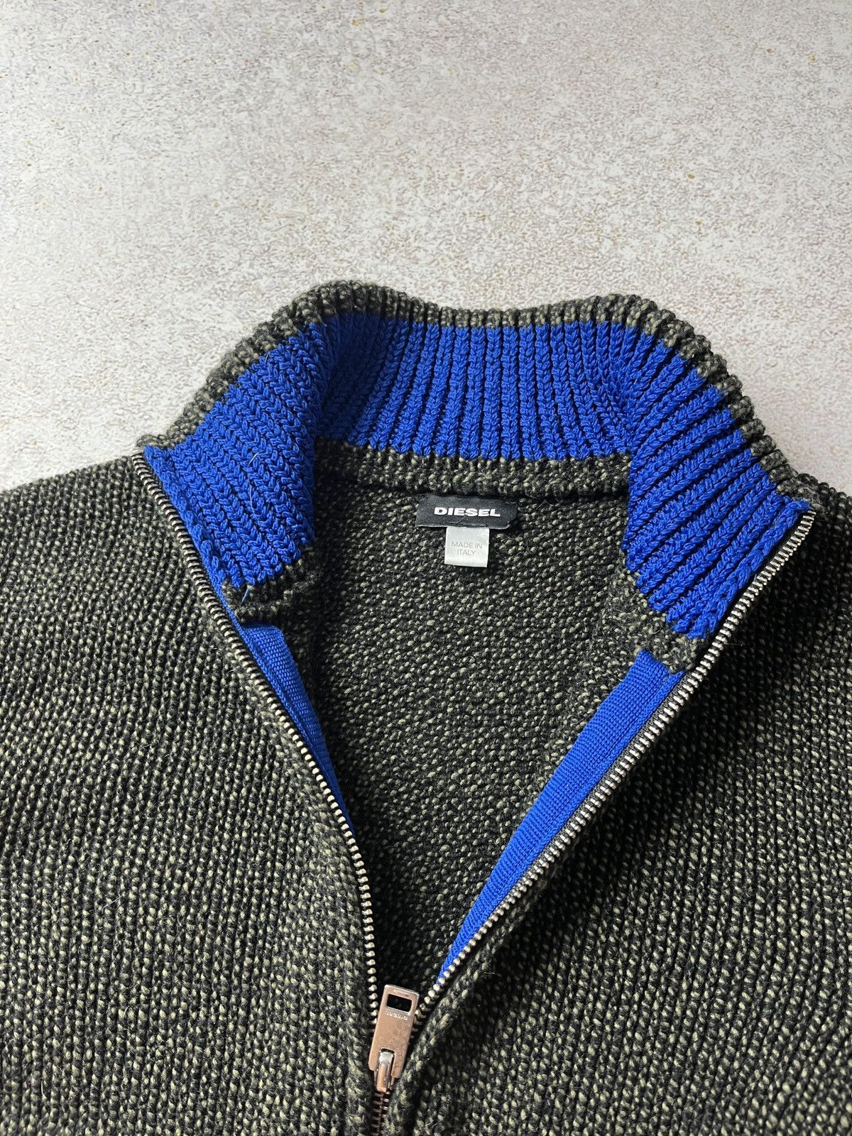 Diesel DIESEL Knit Full Zip Wool Sweater Y2K Avant Garde Size US M / EU 48-50 / 2 - 7 Thumbnail