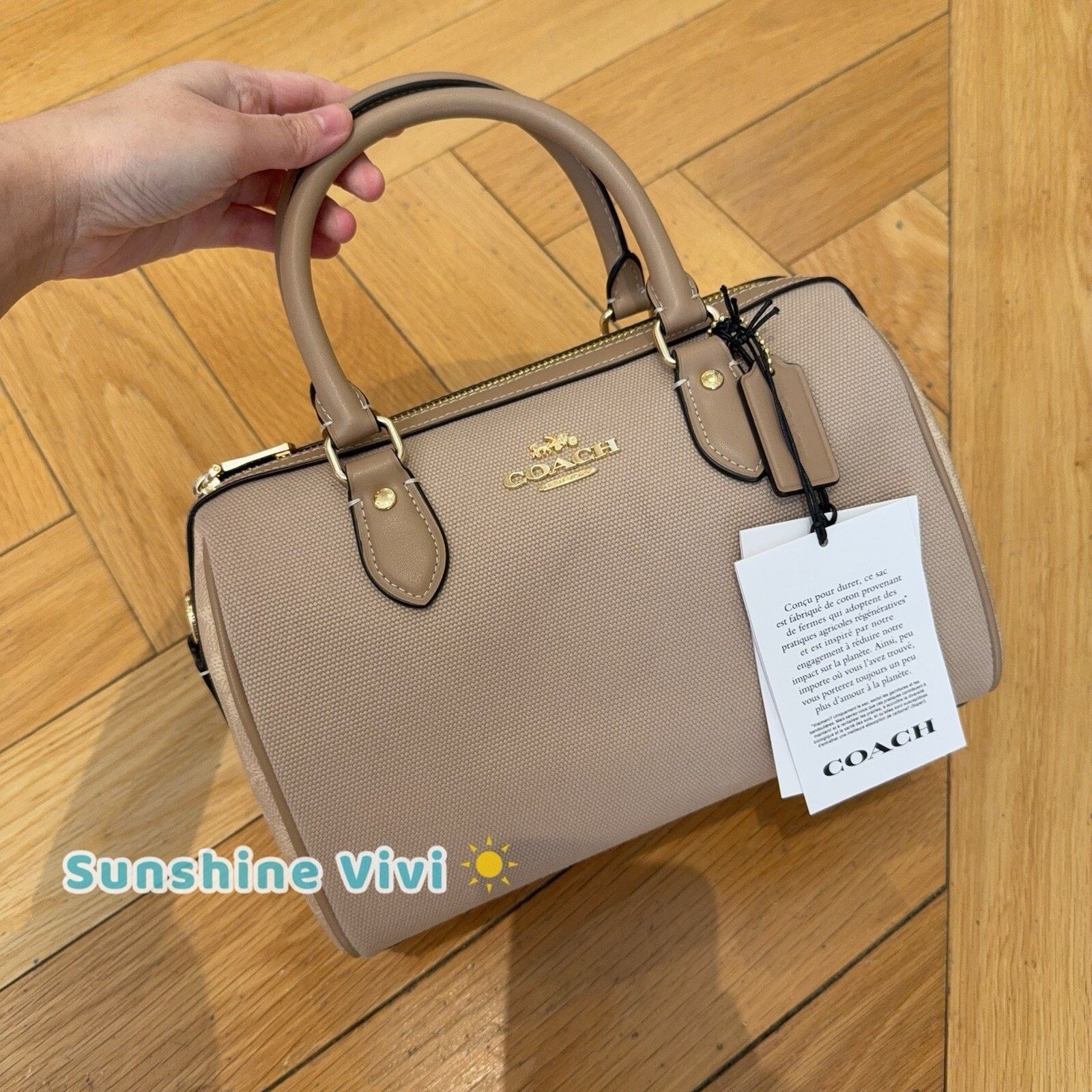 Coach NWT COACH Rowan Satchel Bag Block Dark Natural Multi CAK58 Size ONE SIZE - 1 Thumbnail