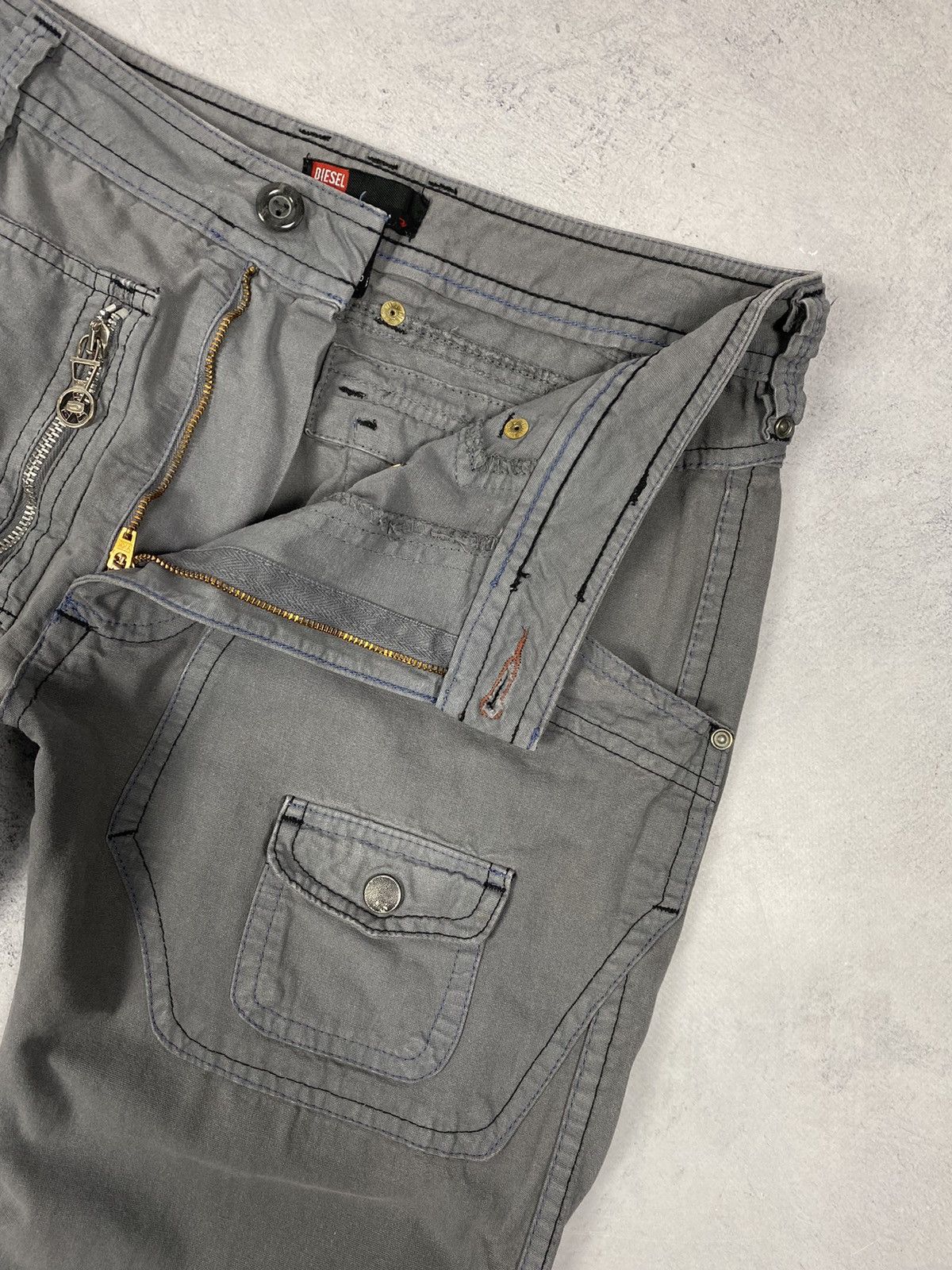 Diesel Diesel Men’s Utility Multi Pocket Avant-Garde Cargo Pants Size US 29 - 9 Thumbnail