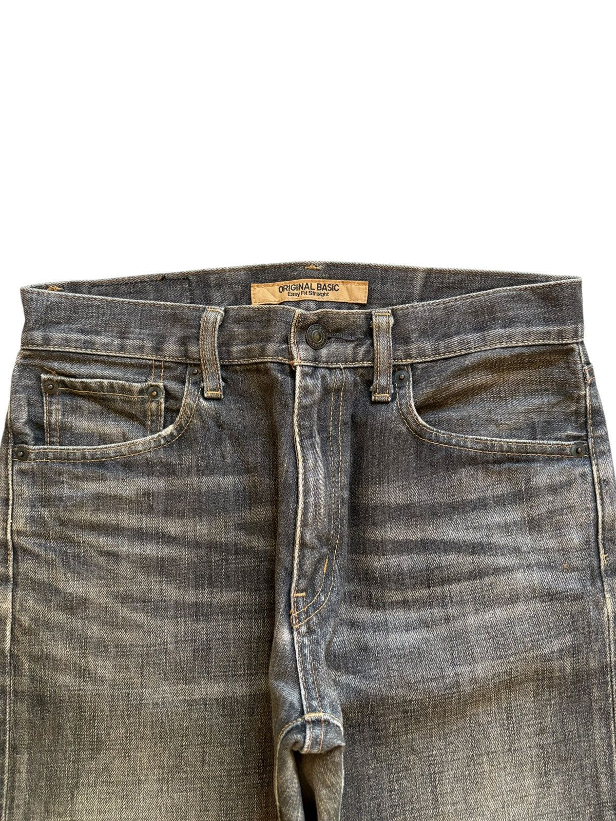 Uniqlo Vintage Uniqlo Rusty Mud Wash Distressed Loose Jeans Size US 29 - 4 Thumbnail