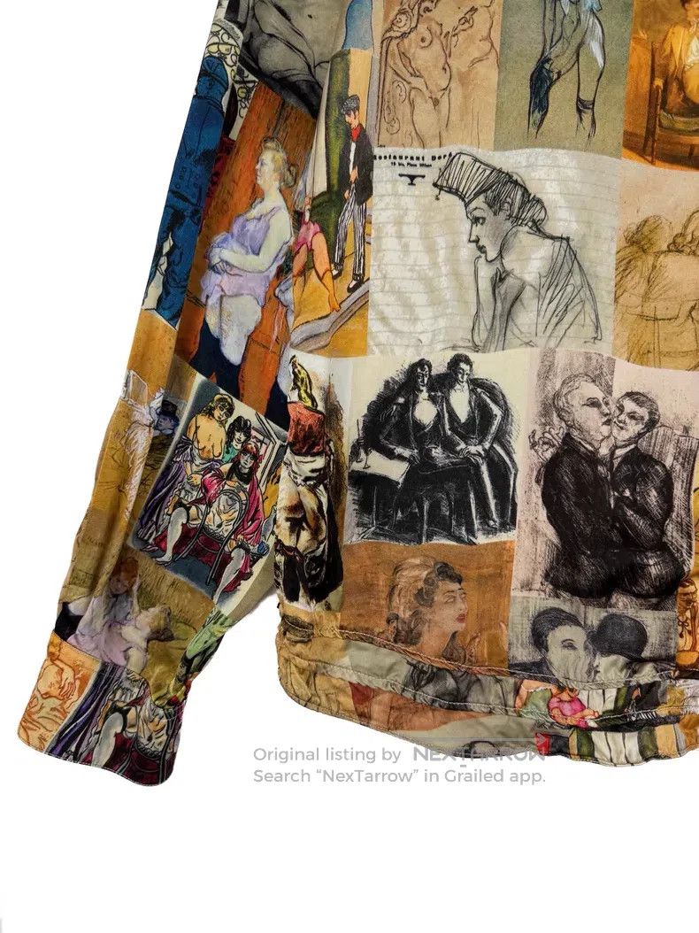 Y/Project Y/Project Oil Painting Printed Silk Shirt Size US XS / EU 42 / 0 - 4 Thumbnail