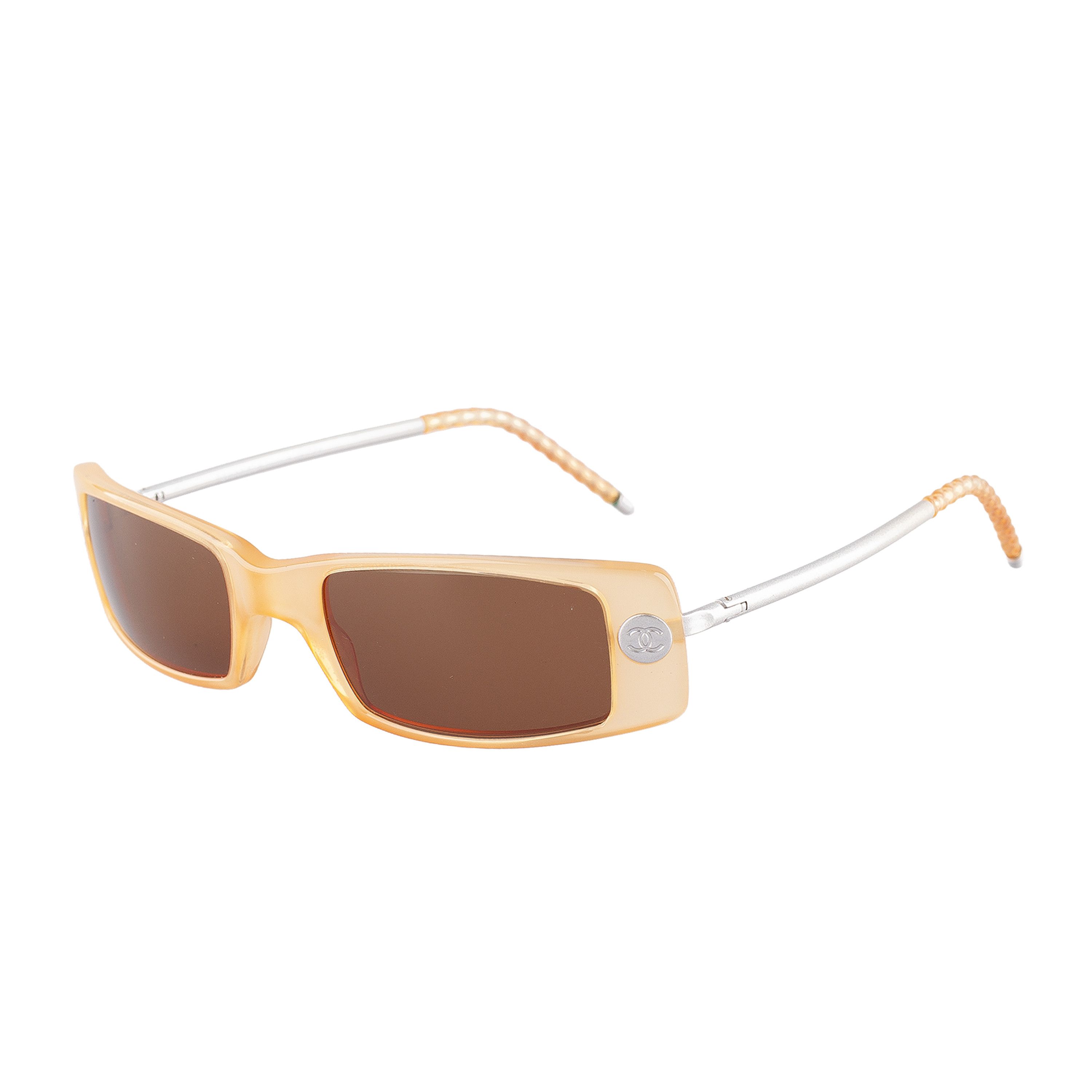 Chanel Chanel 5036 c. 640/13 Light Brown Vintage Sunglasses Size ONE SIZE - 3 Thumbnail