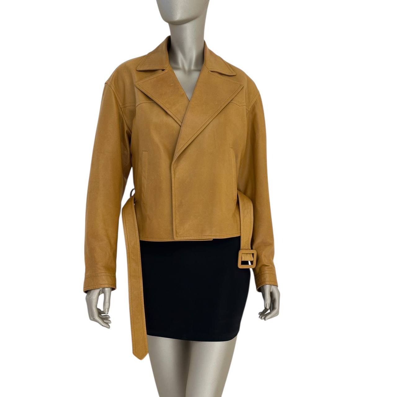 Saint Laurent Paris Saint Laurent Brown Leather Double Breasted Jacket Sz.40 Size M / US 6-8 / IT 42-44 - 3 Thumbnail