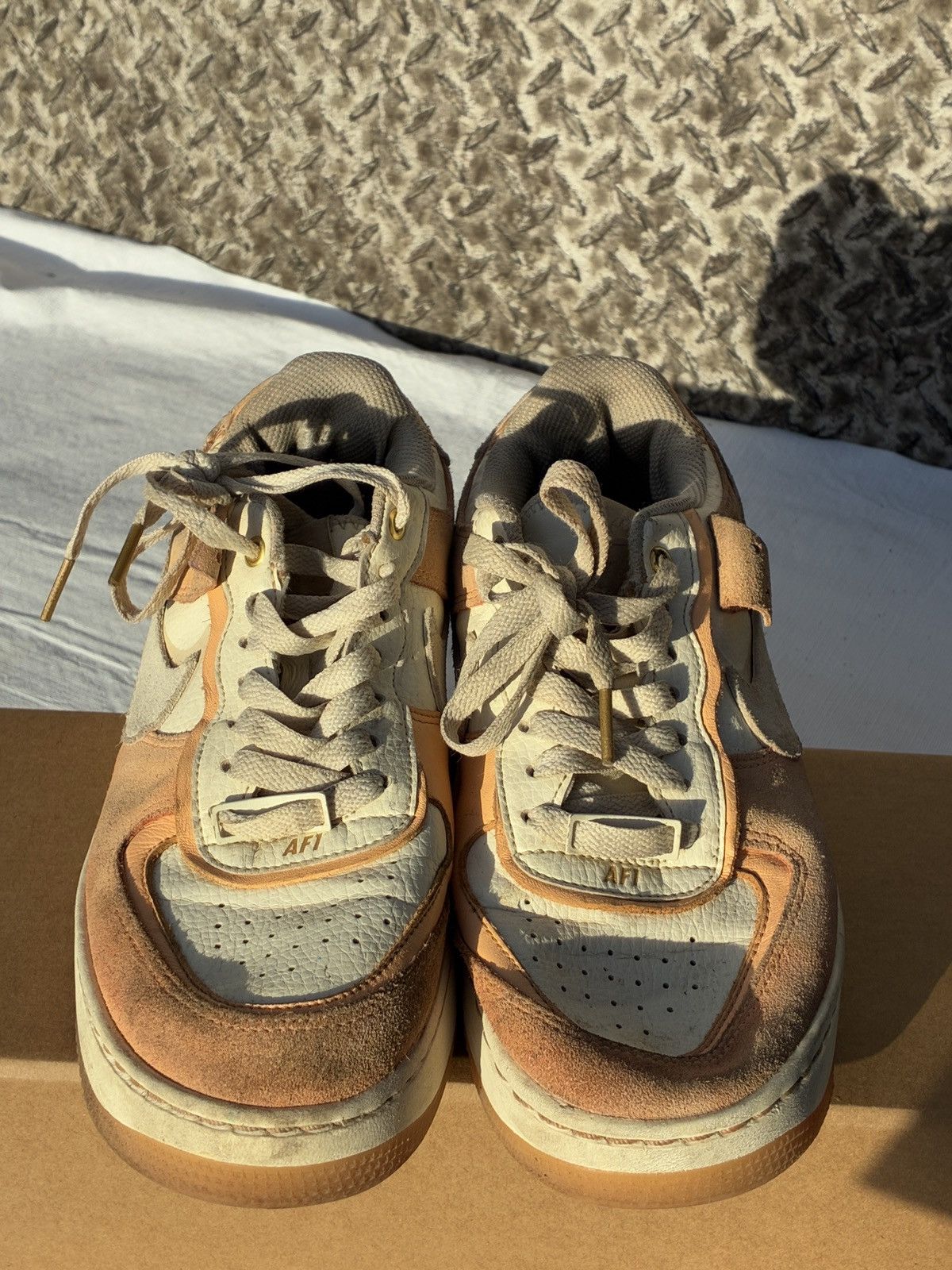 Nike Nike Air Force 1 Shadow Cashmere Orange Chalk DM8157-700 7.5 Size US 7.5 / IT 37.5 - 5 Thumbnail