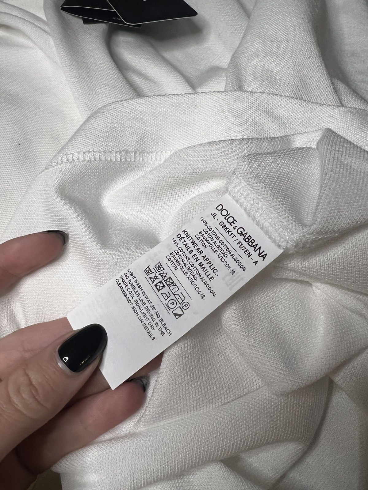 Dolce & Gabbana Dolce & Gabbana White Logo Plaque Polo Shirt New Size 52 Size US XXL / EU 58 / 5 - 12 Thumbnail