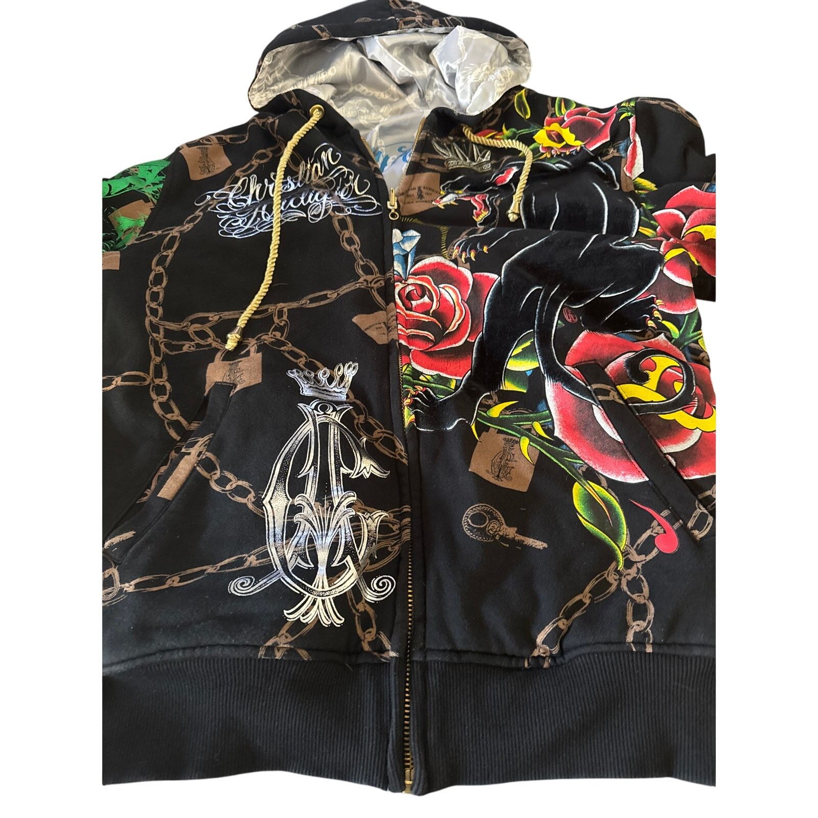 Christian Audigier Christian Audigier reversible tattoo graphics hoodie L Size US L / EU 52-54 / 3 - 3 Thumbnail