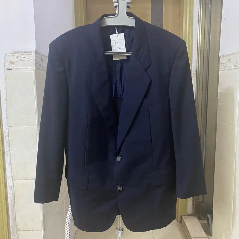 Dior Dior Navy Wool Long Sleeve Outerwear for Men 0089 Size US M / EU 48-50 / 2 - 1 Thumbnail