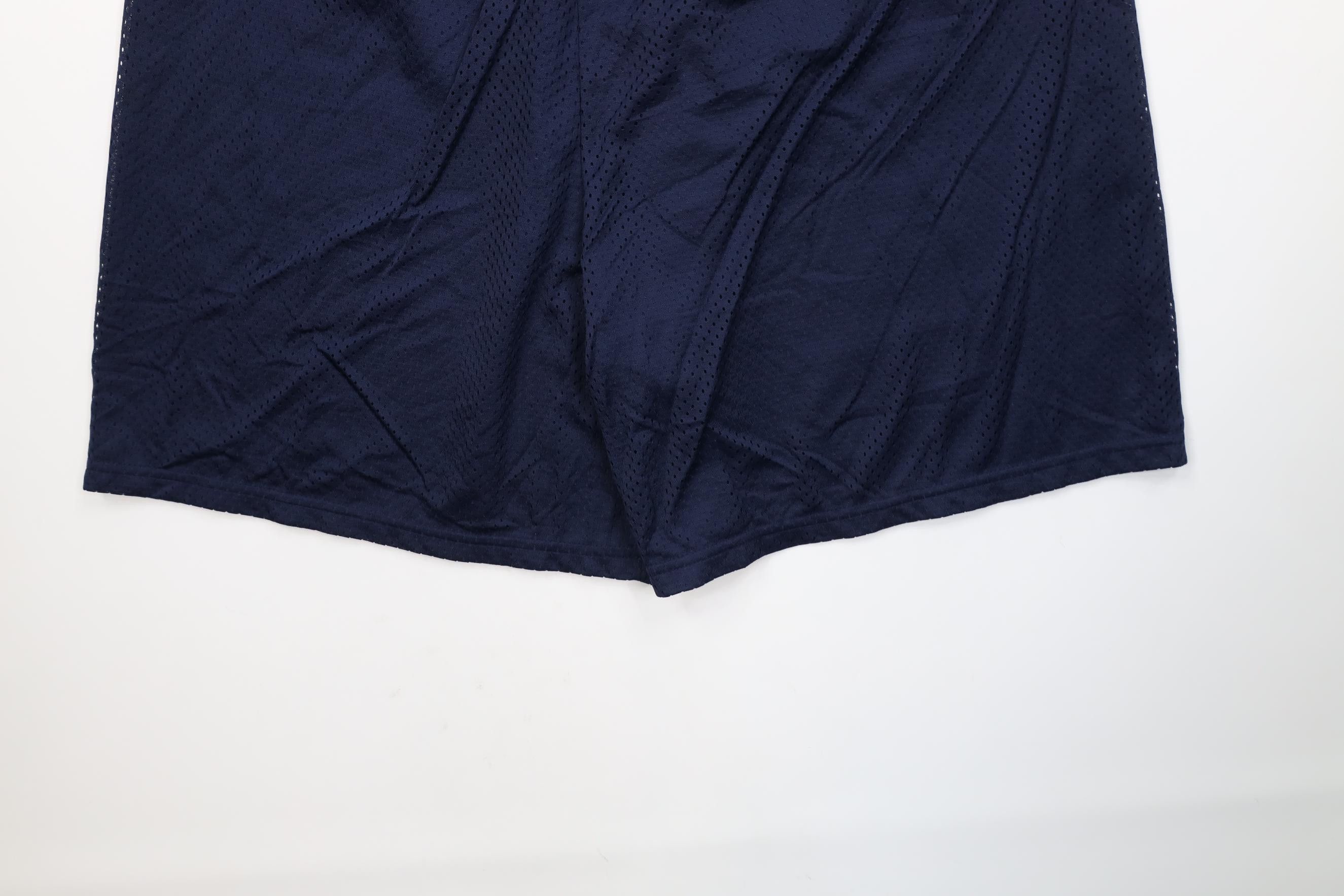 Reebok Vintage 90s Y2K Reebok Above Knee Mesh Shorts Navy Blue Size US 34 / EU 50 - 11 Thumbnail