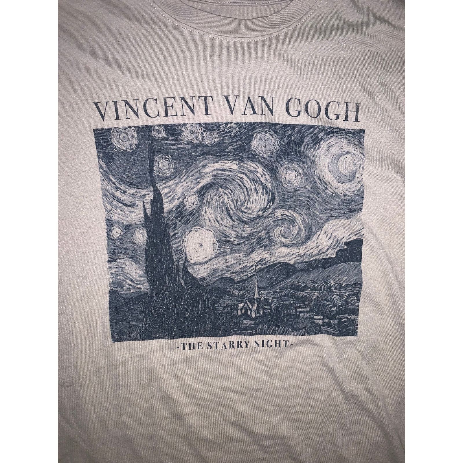 Other Van Gogh Starry Night T Shirt Beige XS Art Graphic Tee Size XS / US 0-2 / IT 36-38 - 2 Thumbnail