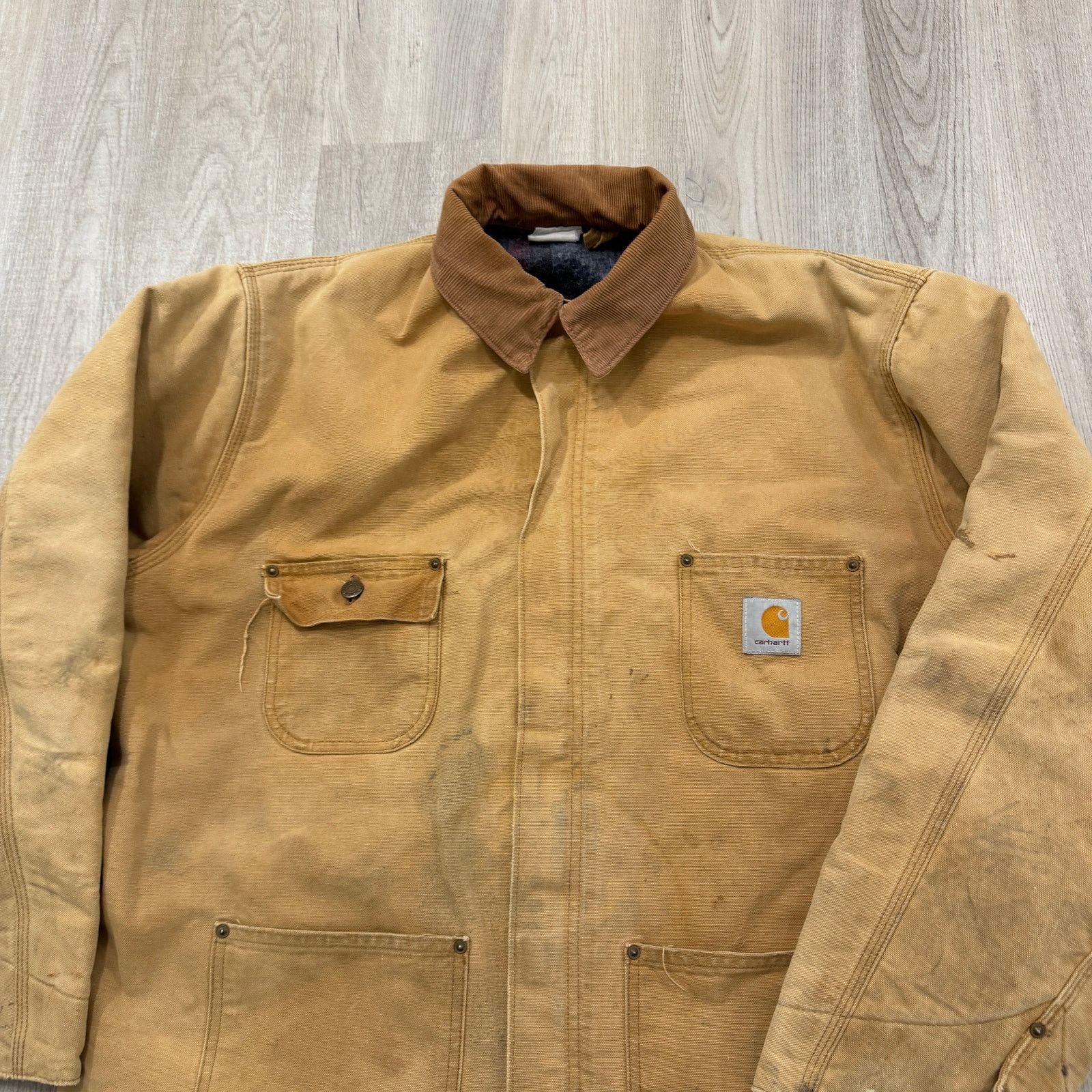 Carhartt Vintage Carhartt Chore Jacket XL Blanket Lined Distressed Size US XL / EU 56 / 4 - 2 Thumbnail