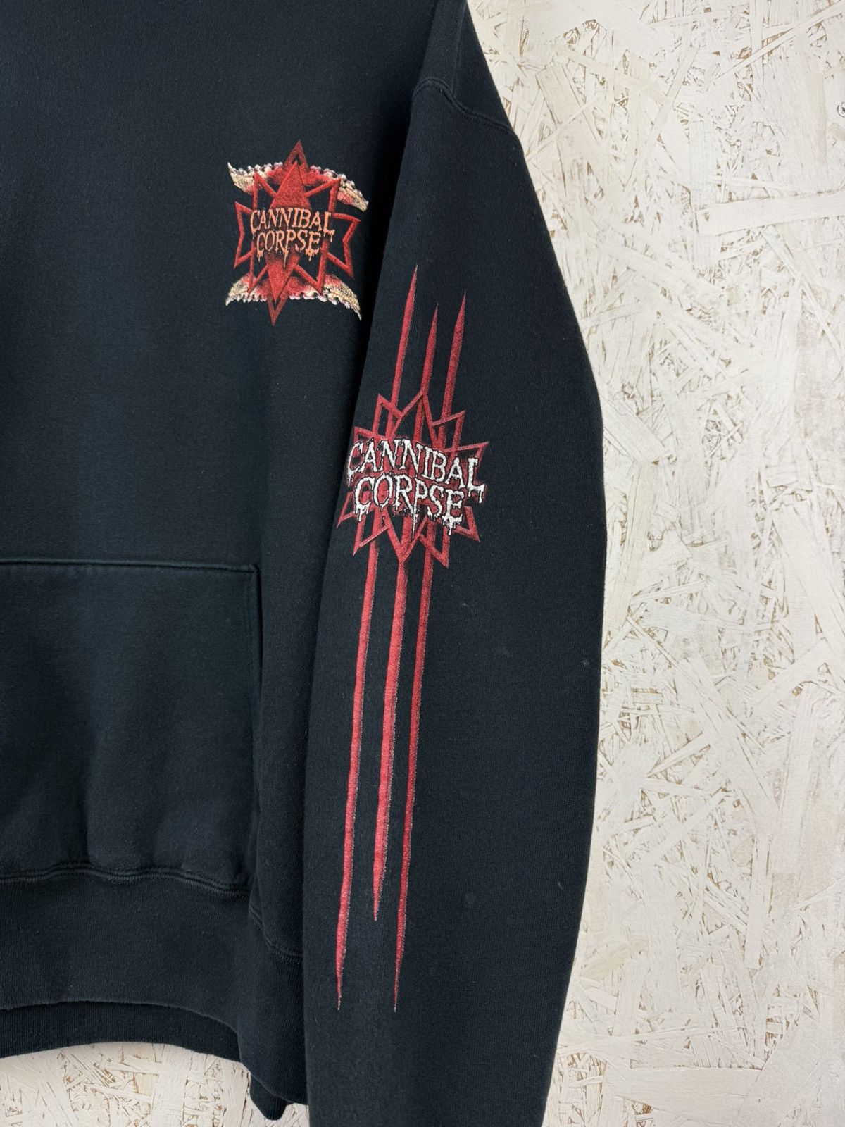 Band Tees 00s Cannibal Corpse 2002 Smashed Face Death Metal Hoodie XL Size US XL / EU 56 / 4 - 7 Thumbnail