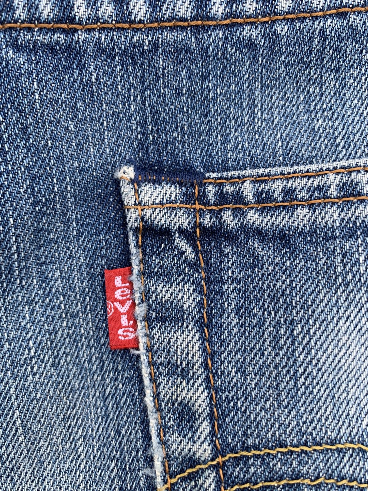 Kapital VINTAGE LEVI'S 503 SELVEDGE FADED LOOSE DSITRESSED DENIM Size US 36 / EU 52 - 12 Thumbnail