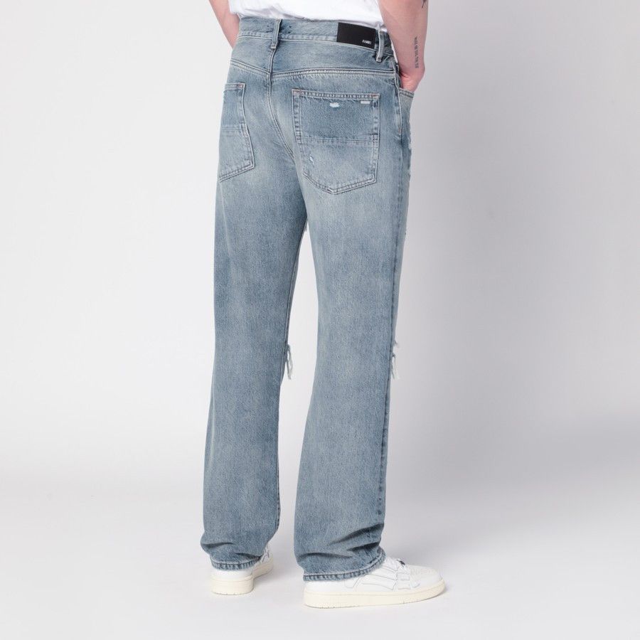 Amiri o1d2blof0226 Jeans With Rips in Light Blue Size US 31 - 4 Thumbnail