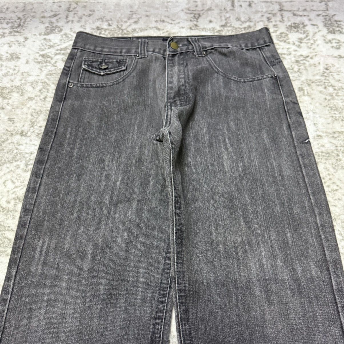 Japanese Brand Japanese Brand Red Ape Embroidery Gothic Wings Flare Jeans Size US 30 / EU 46 - 7 Thumbnail