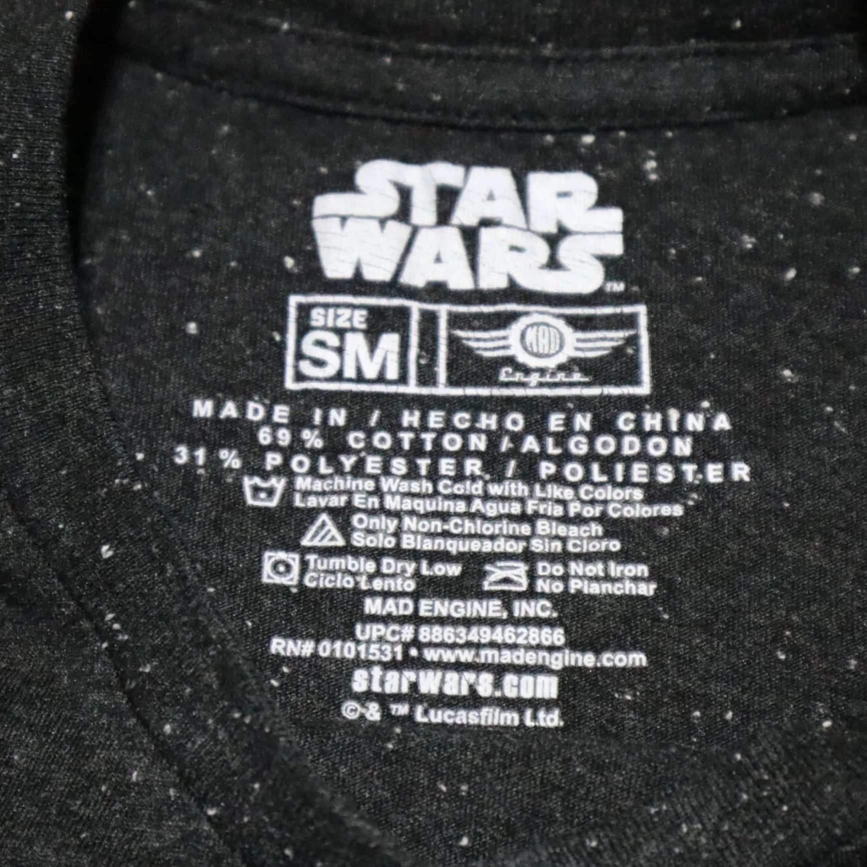 Star Wars STAR WARS Vader Light Saber Blue Short Sleeve T-Shirt Men S/M Small Size US S / EU 44-46 / 1 - 3 Thumbnail
