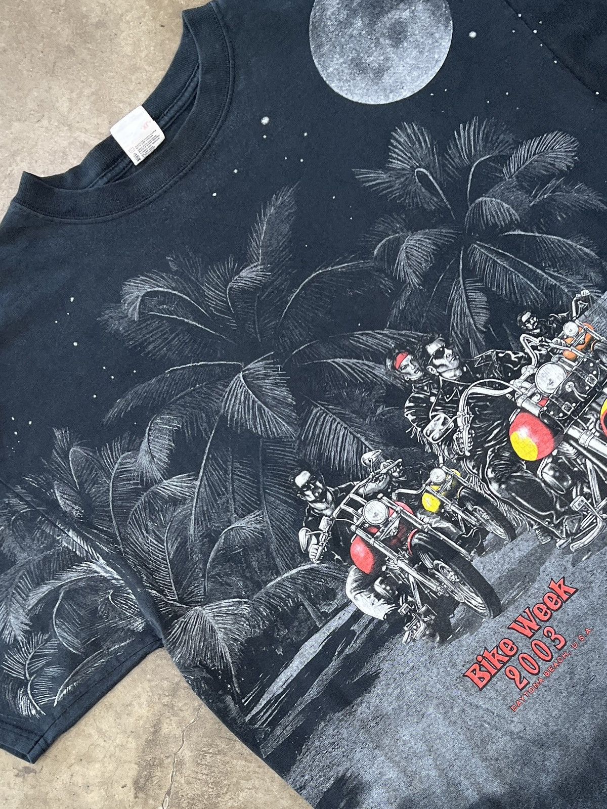 Harley Davidson Vintage AOP 2003 Y2K Bike Week Motorcycle Tee Anvil XL Size US XL / EU 56 / 4 - 1 Thumbnail