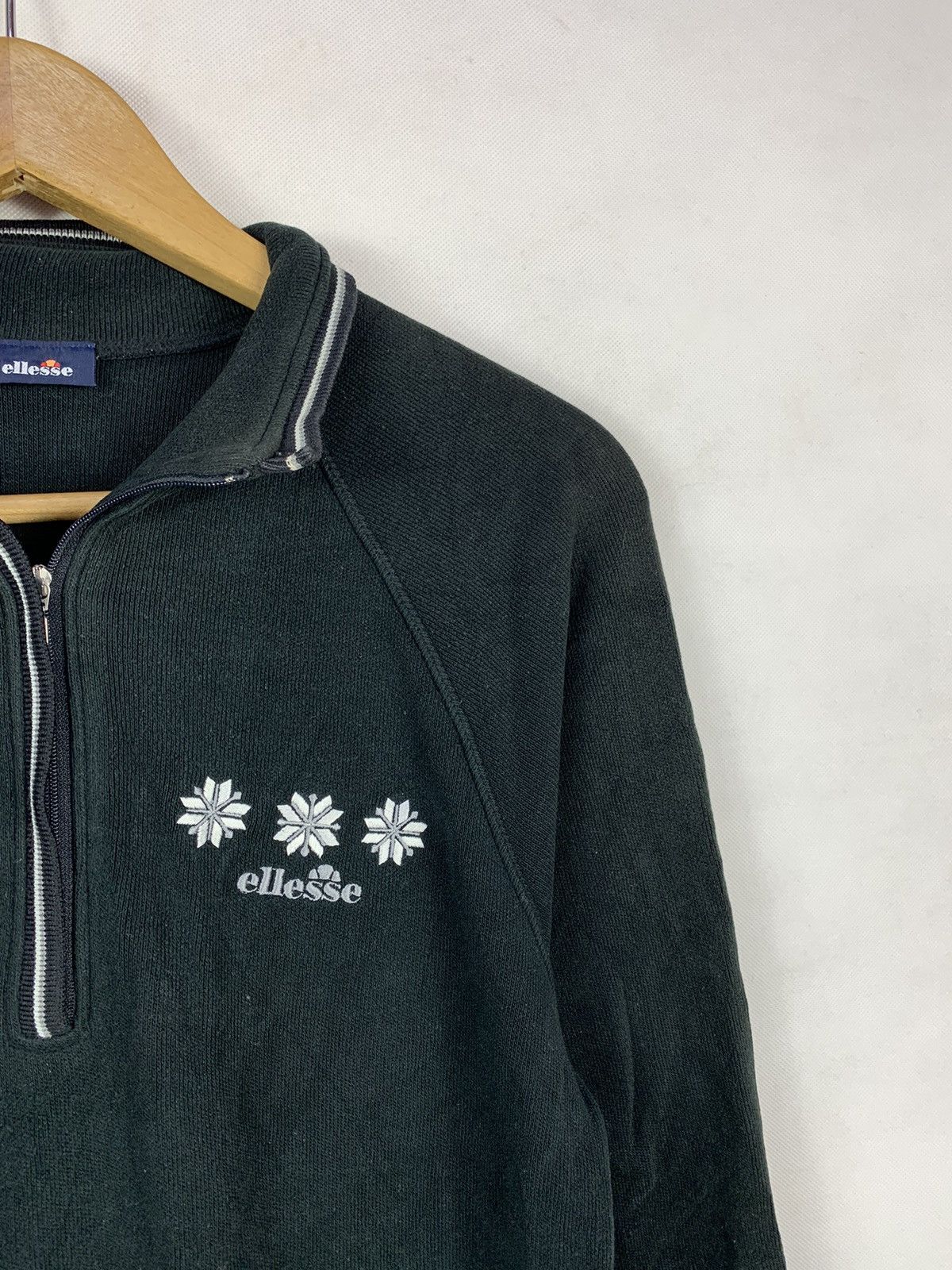 Ellesse Steals! Vintage 90s Ellesse Halfzip Sweater Size M / US 6-8 / IT 42-44 - 2 Thumbnail