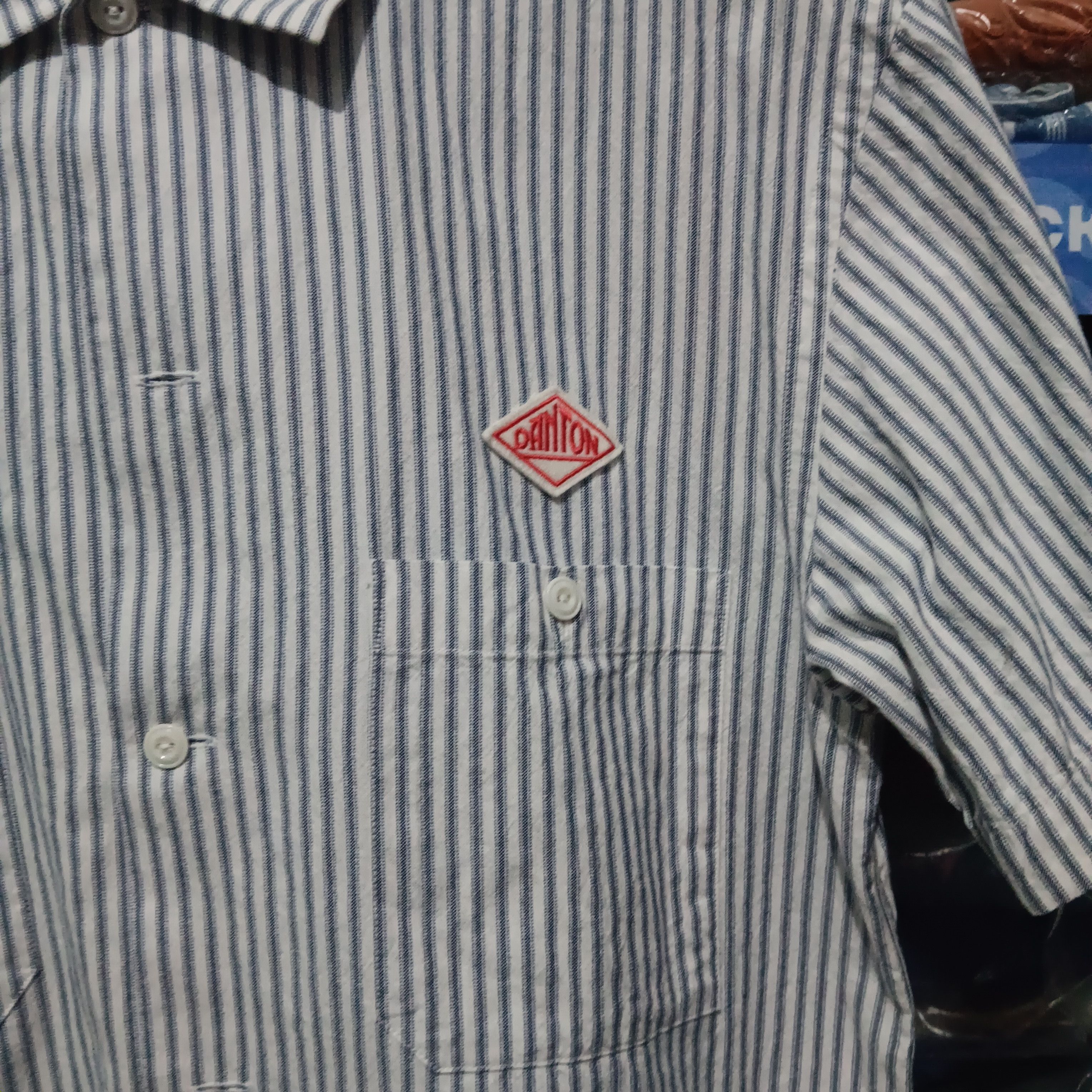 Danton × Japanese Brand Danton strip shirt button up Size US L / EU 52-54 / 3 - 4 Thumbnail