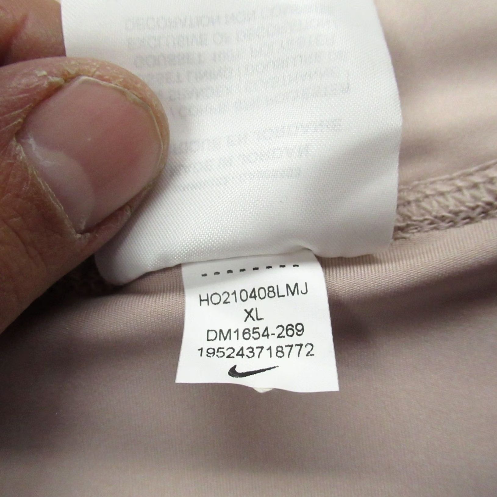 Nike Nike Yoga Leggings Womens XL Light Pink 7/8 Length High Rise Training Cropped Ankle Solid Lightweight Stretch Performance Activewear Workout Gear Size 40" / US 18 - 6 Thumbnail