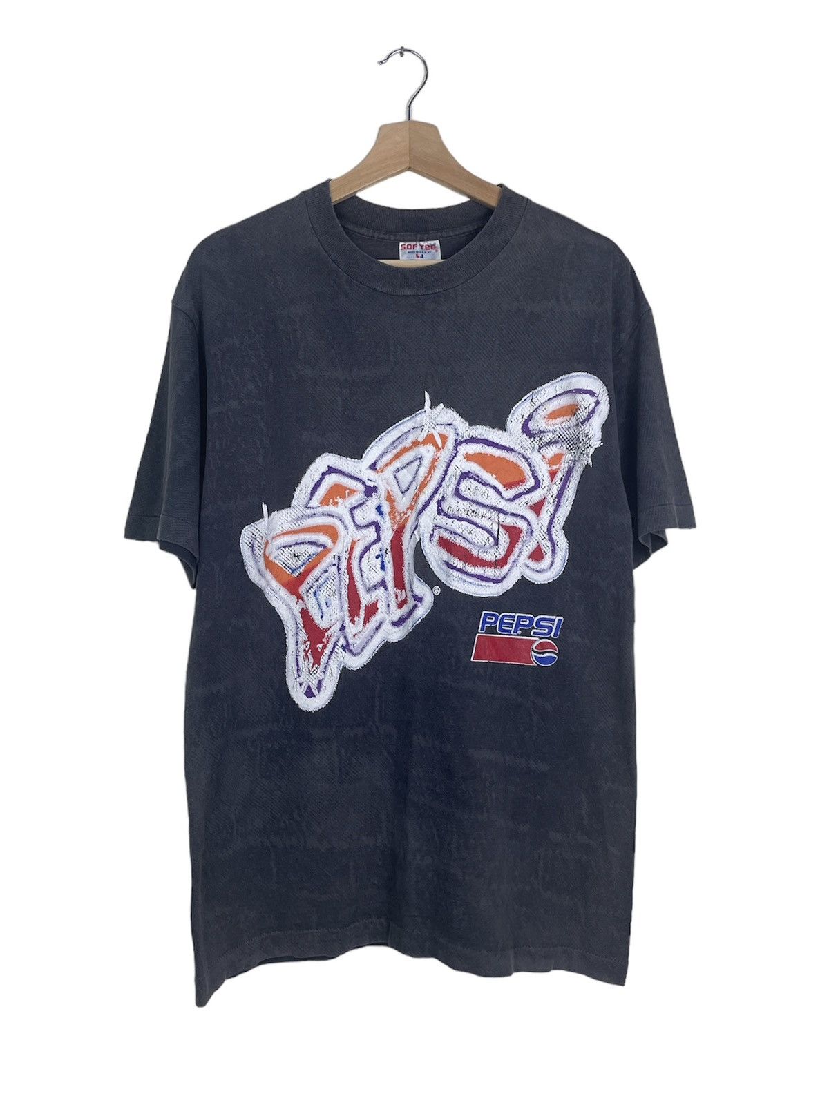 Pepsi × Vintage 90s Pepsi All Over Print Tee - Sof Tee - Made in USA Size US L / EU 52-54 / 3 - 1 Thumbnail