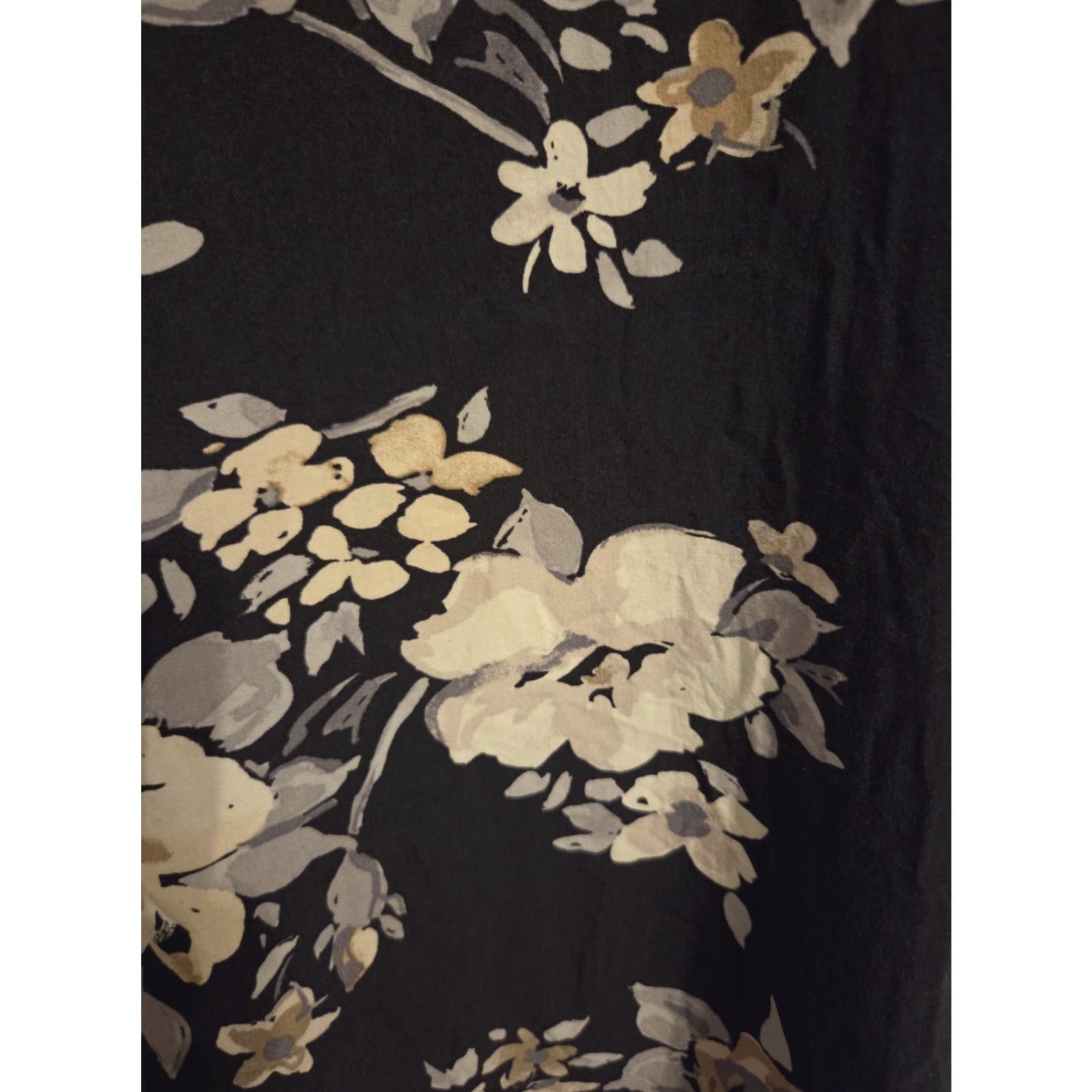 Old Navy Old Navy Gray Floral Print Mini Shift Dress 3X Plus Size XXL / US 16-18 / IT 52-54 - 3 Thumbnail