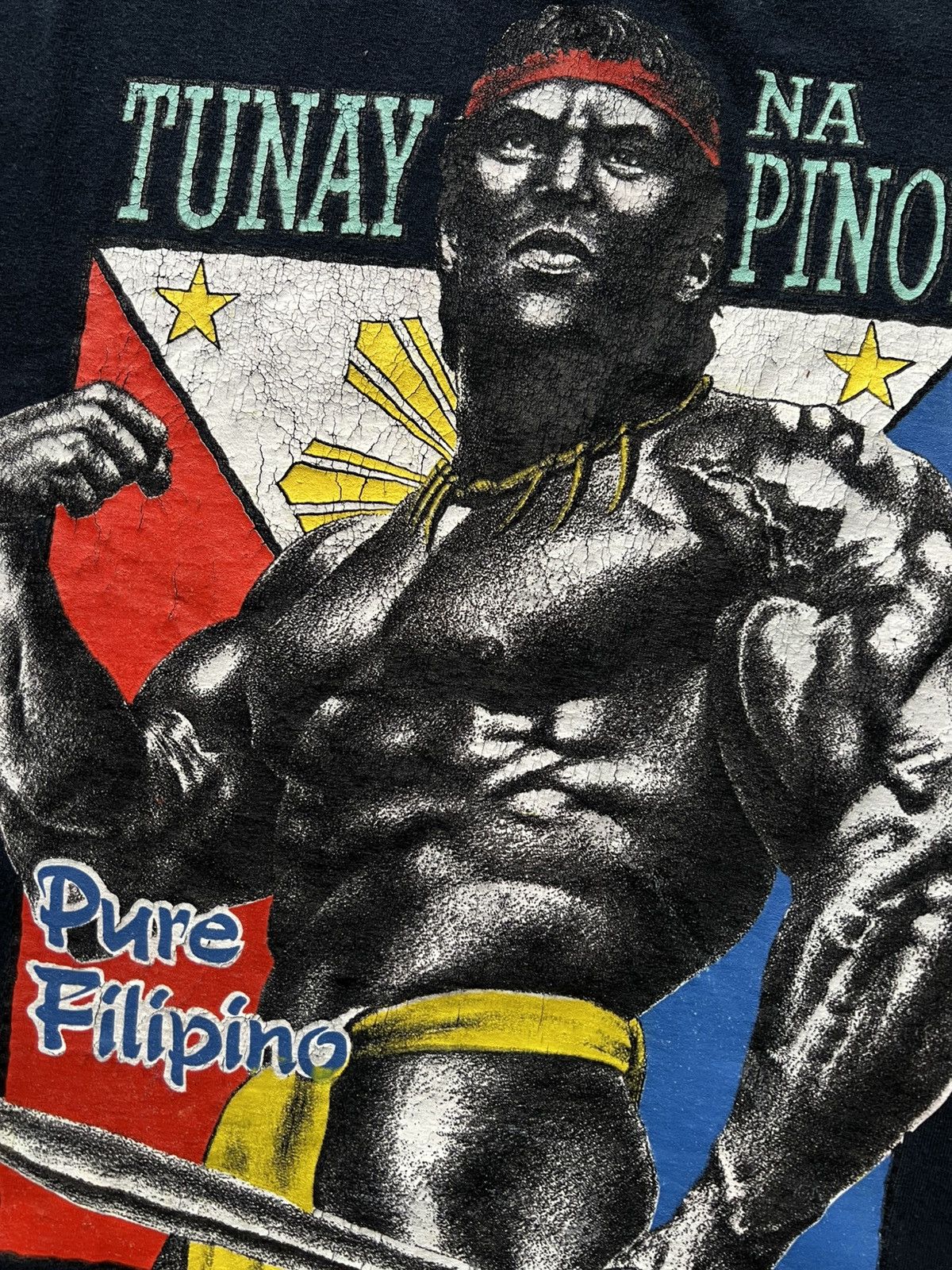 Vintage ‘00s Pure Filipino Strength Tee Shirt Tunay Na Pinoy Size US M / EU 48-50 / 2 - 4 Thumbnail