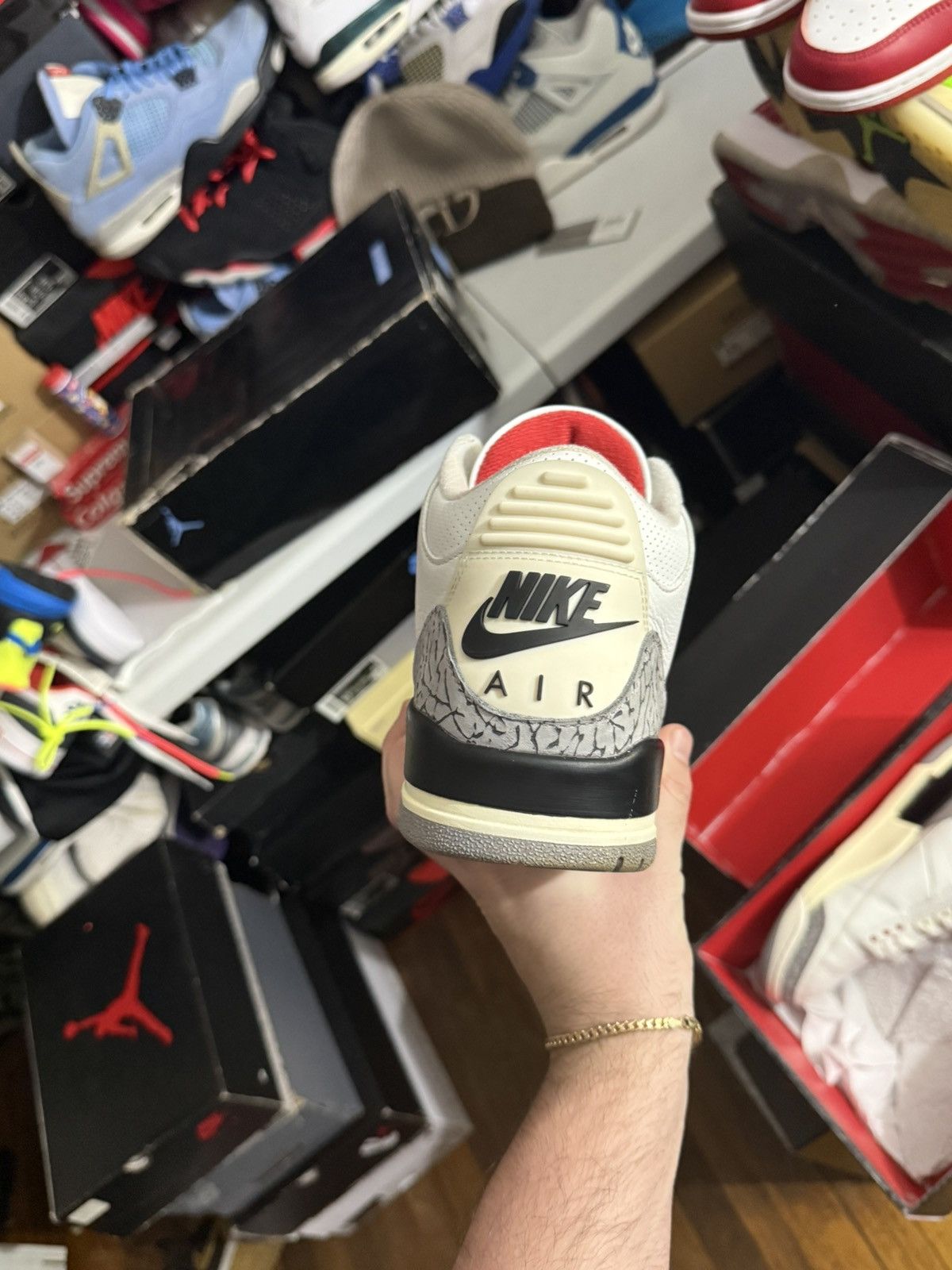 Jordan Brand Jordan retro 3 white cement sz 10.5 Size US 10.5 / EU 43-44 - 4 Thumbnail