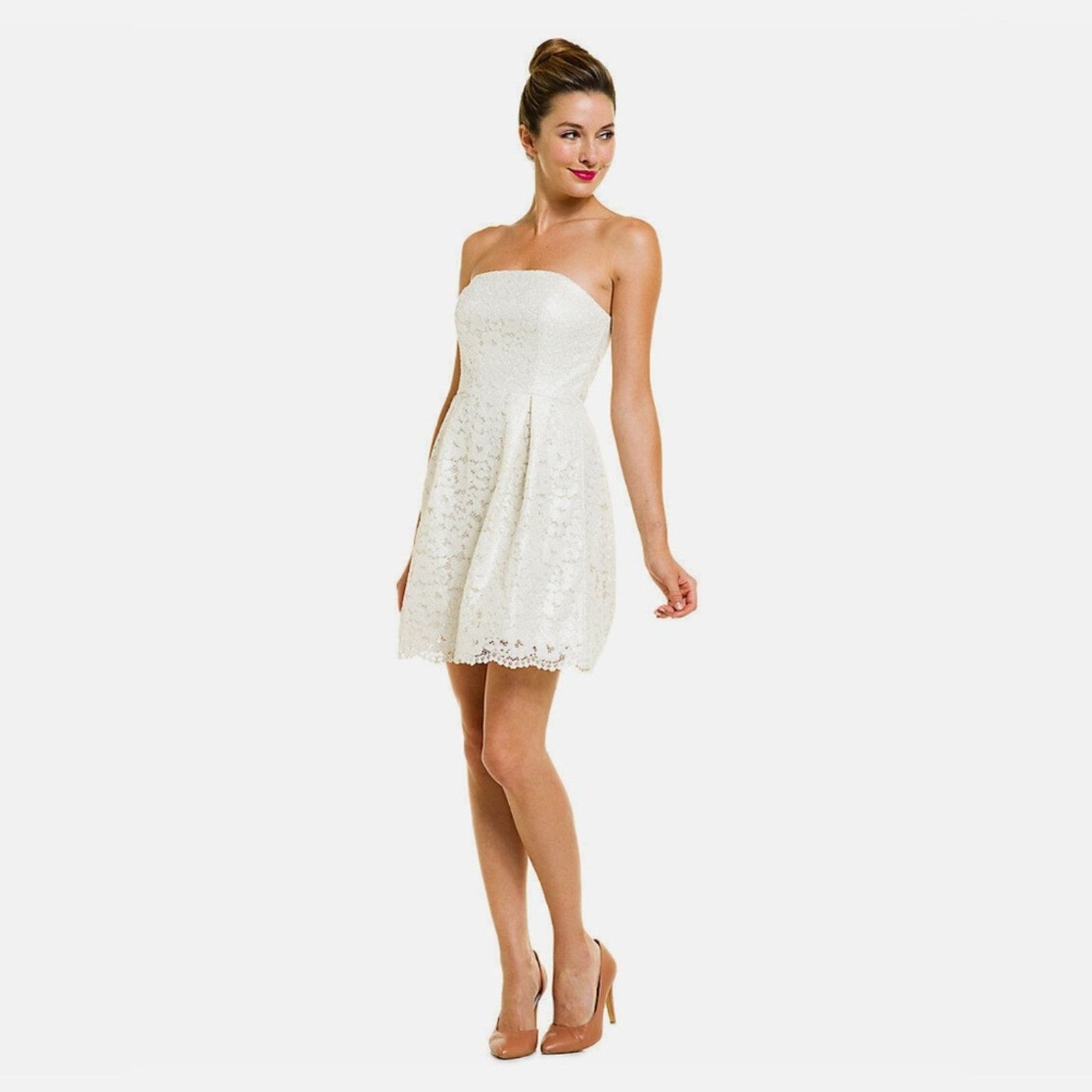 Lilly Pulitzer Lilly Pulitzer Marielle Cameo White Race For This Lace Dress Size M / US 6-8 / IT 42-44 - 11 Thumbnail